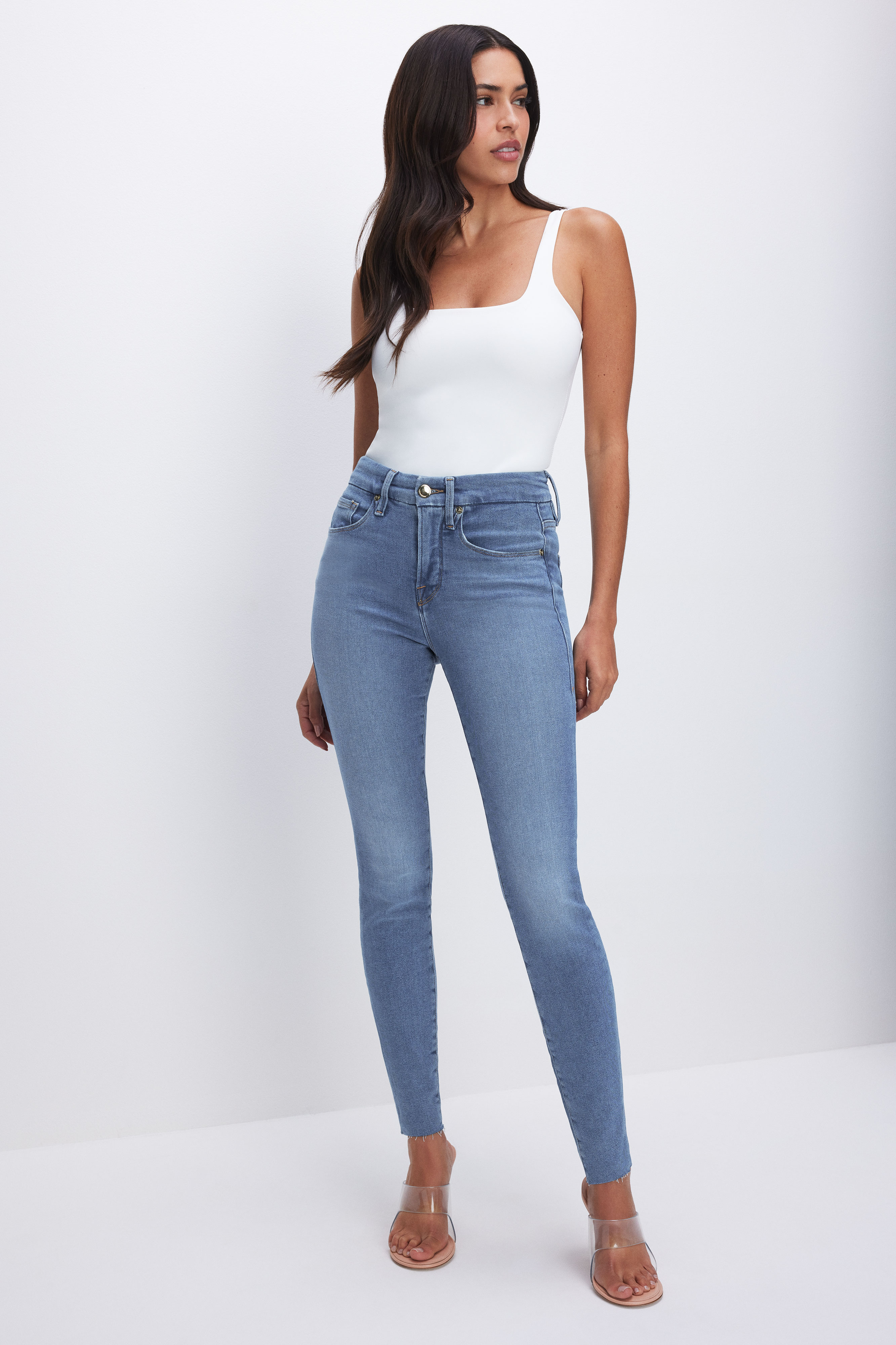 Styled with GOOD LEGS SKINNY JEANS | BLUE655