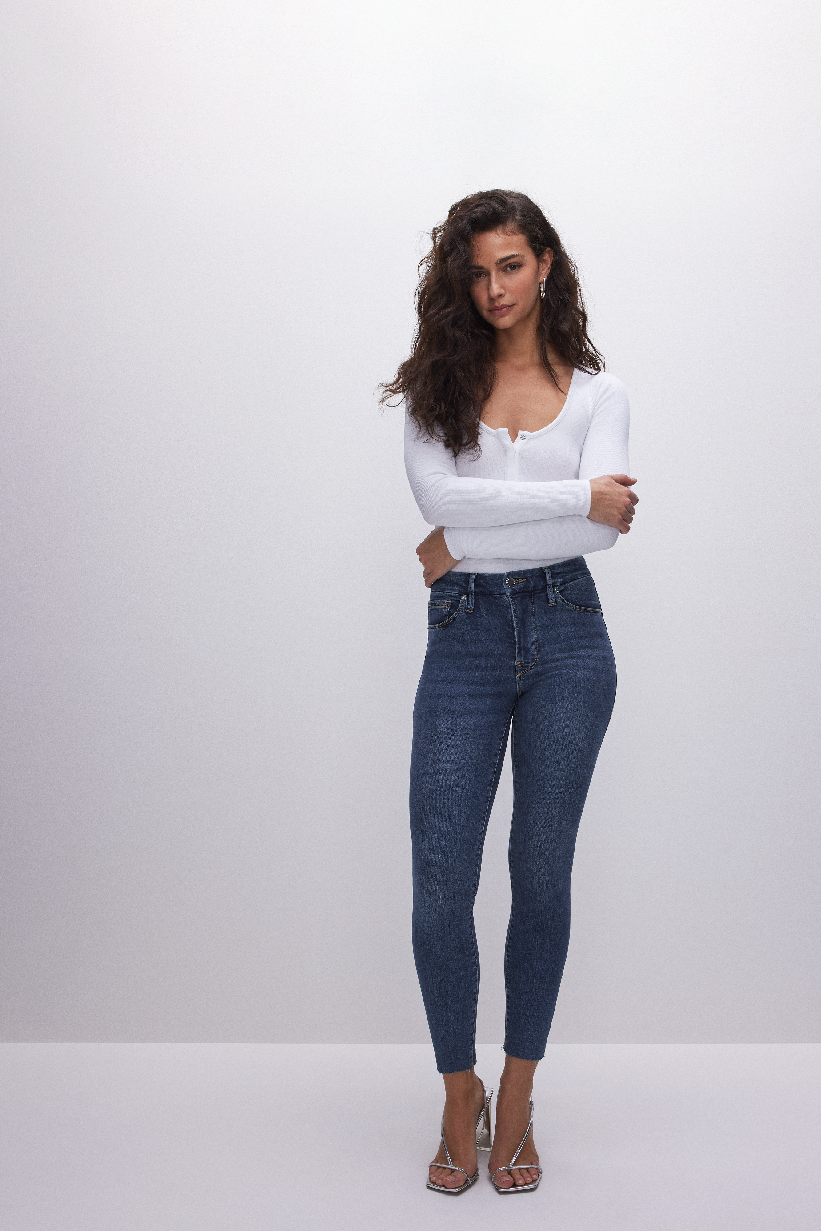 Styled with GOOD LEGS SKINNY CROPPED JEANS | BLUE835