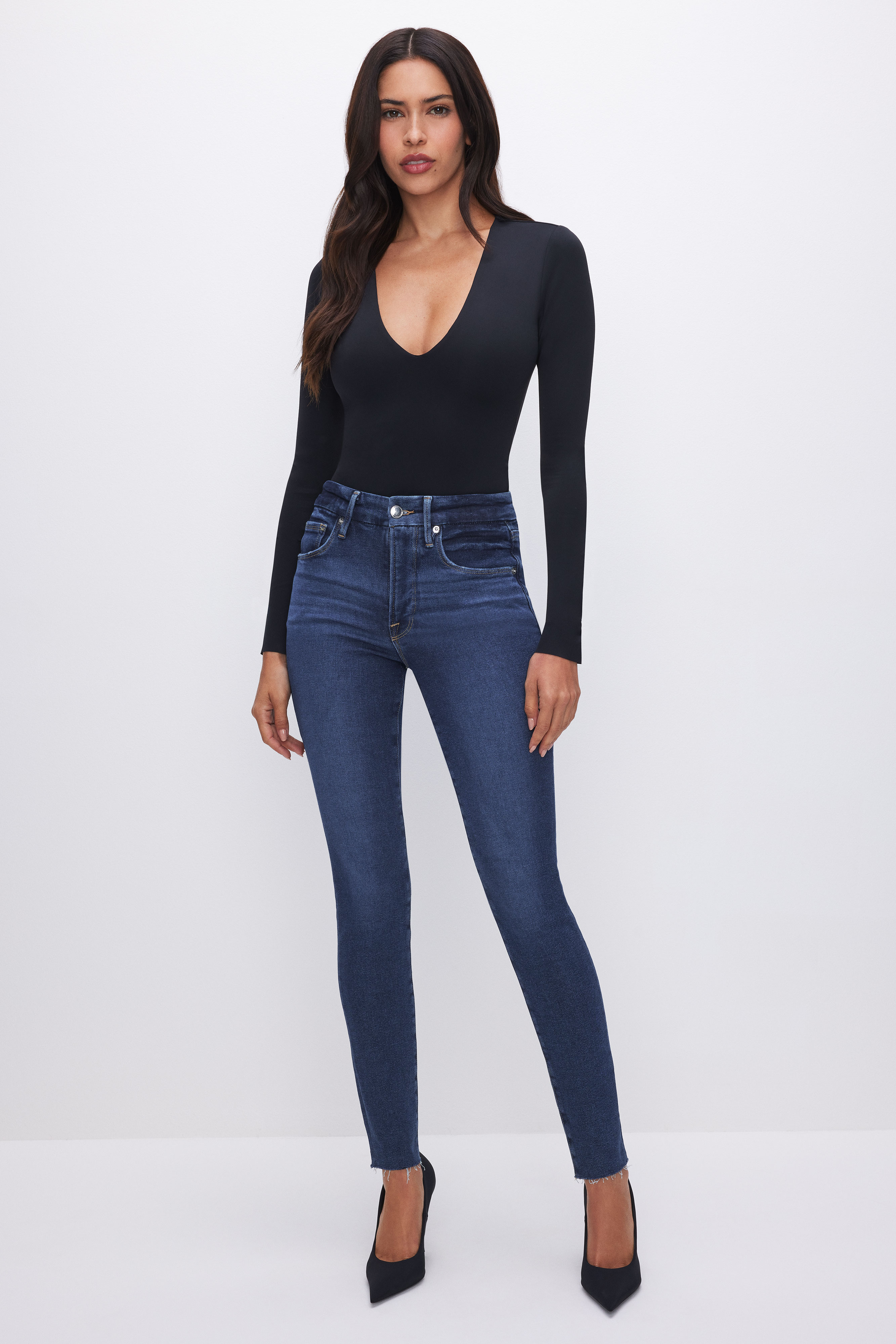 Styled with GOOD LEGS SKINNY JEANS | BLUE866