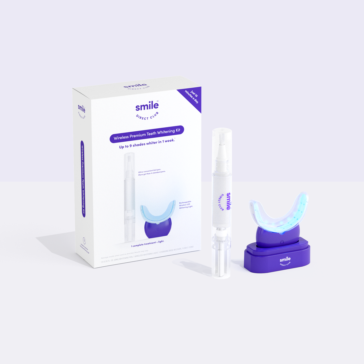 Wireless Premium Teeth Whitening Kit with LED Light