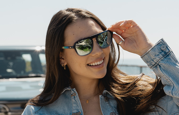 Sunglasses size on model