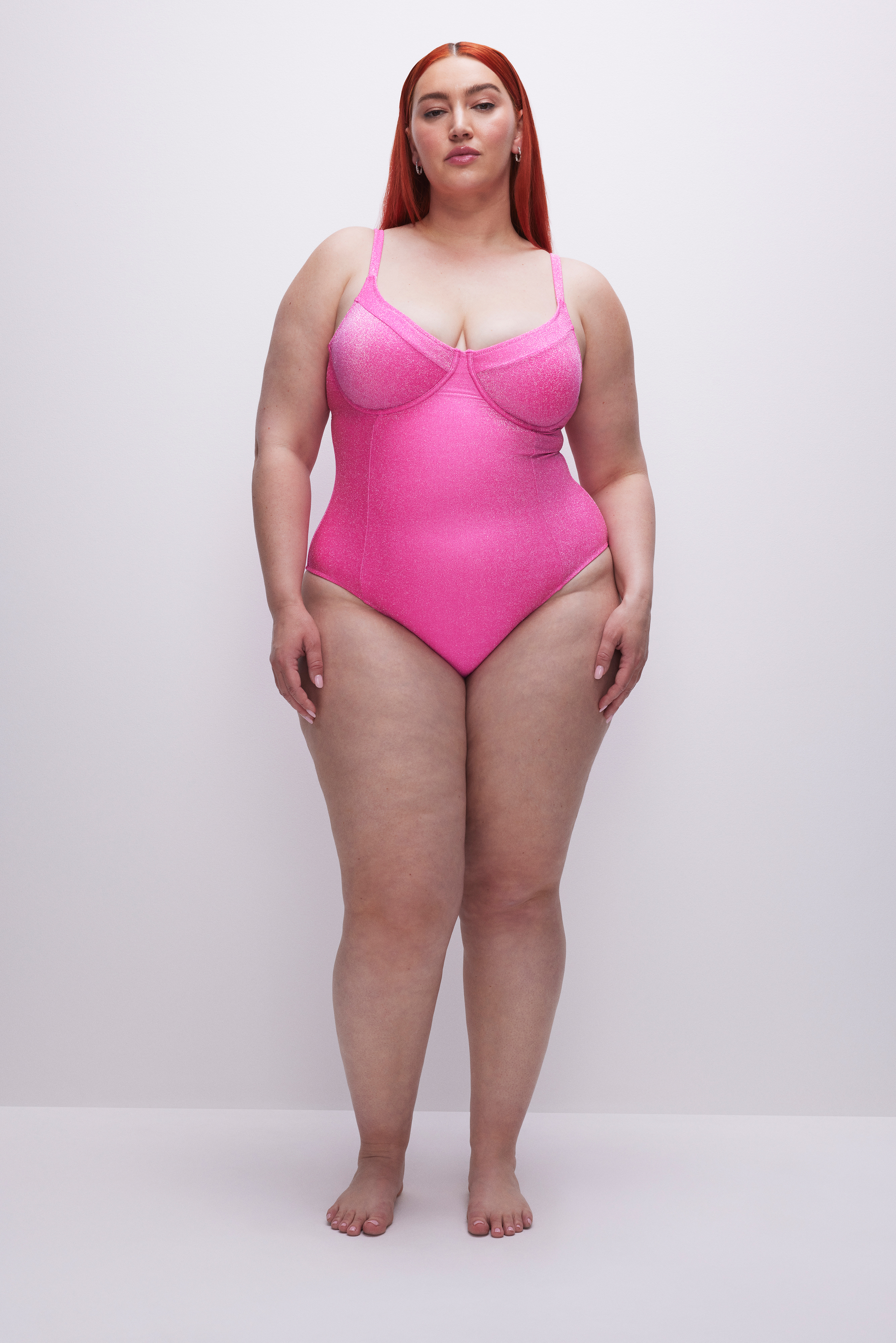 Styled with SPARKLE DEMI CUP ONE-PIECE | KNOCKOUTPINK001
