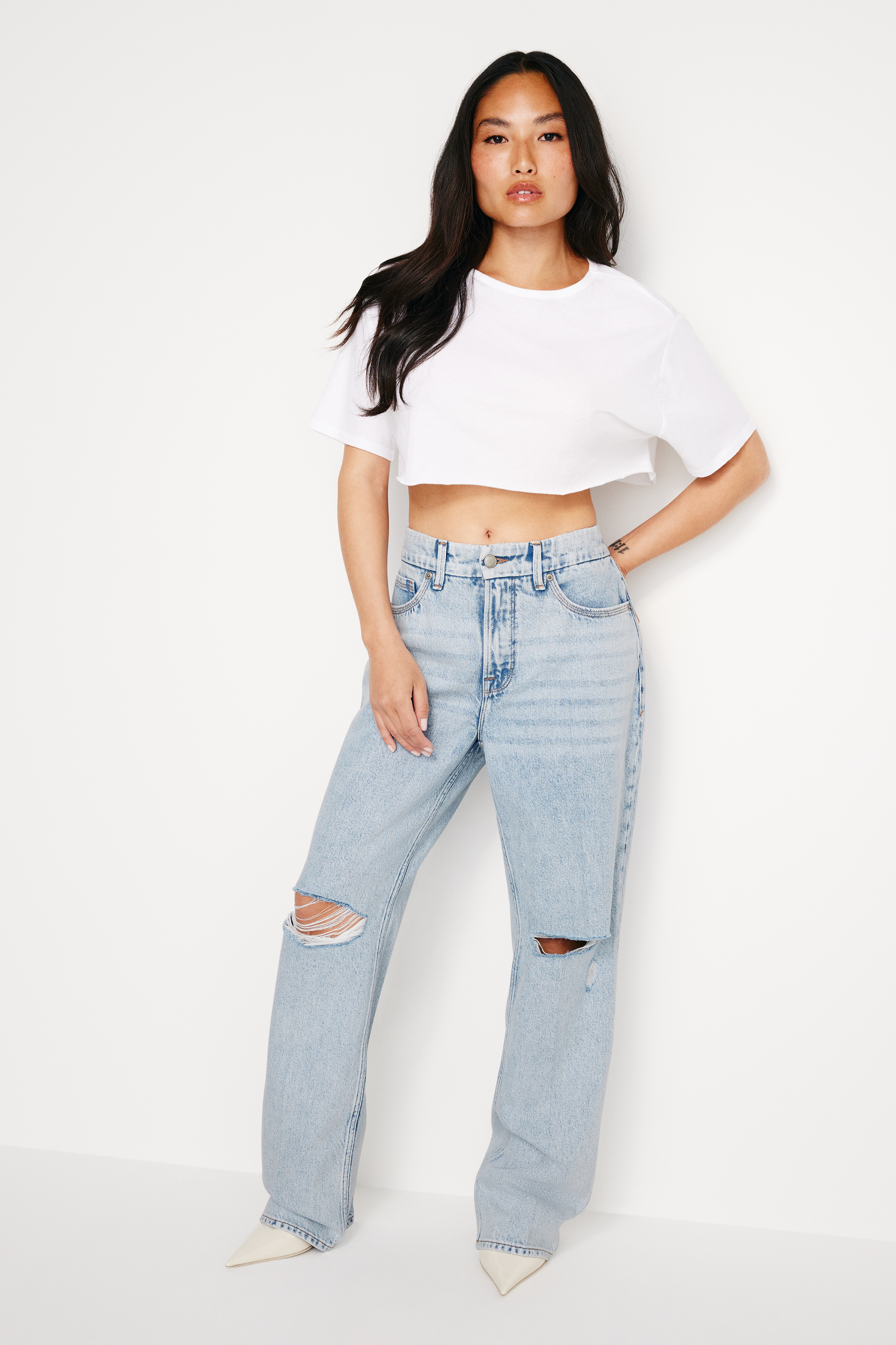 Styled with GOOD PETITE '90s JEANS | BLUE542