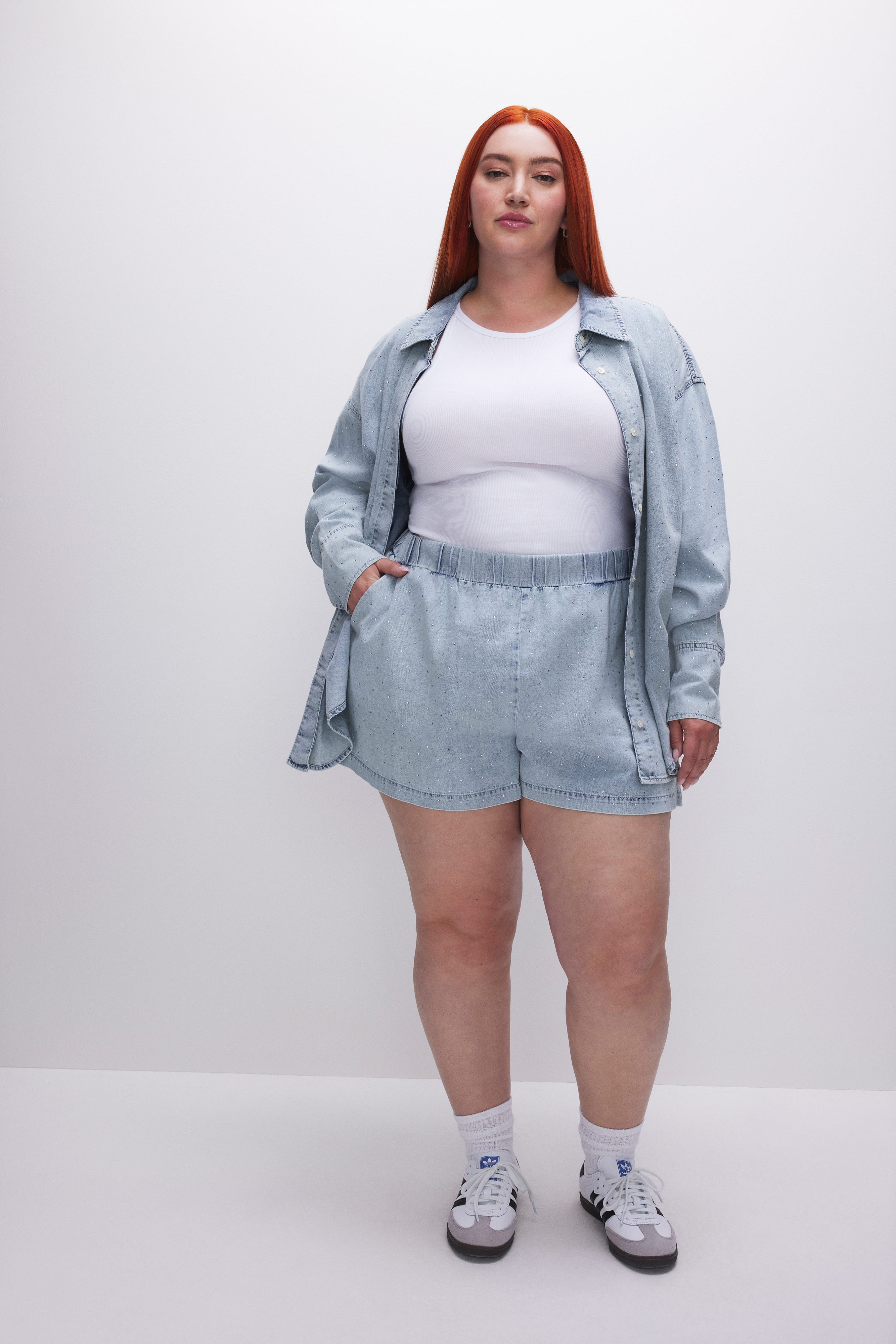 Styled with DENIM DIAMOND SHORTS | INDIGO499