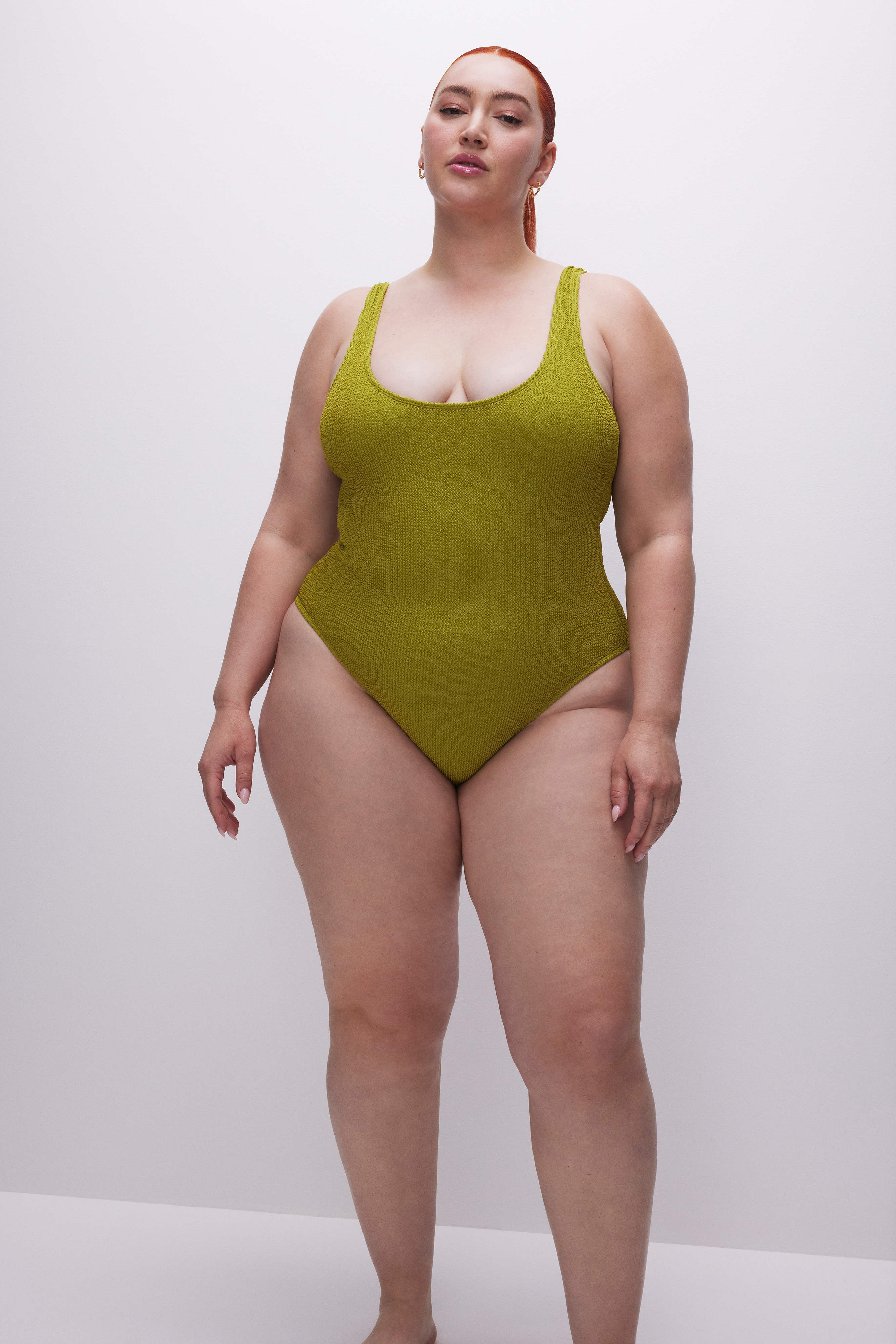 Styled with ALWAYS FITS MODERN TANK SWIMSUIT | CHARTRUSSE001