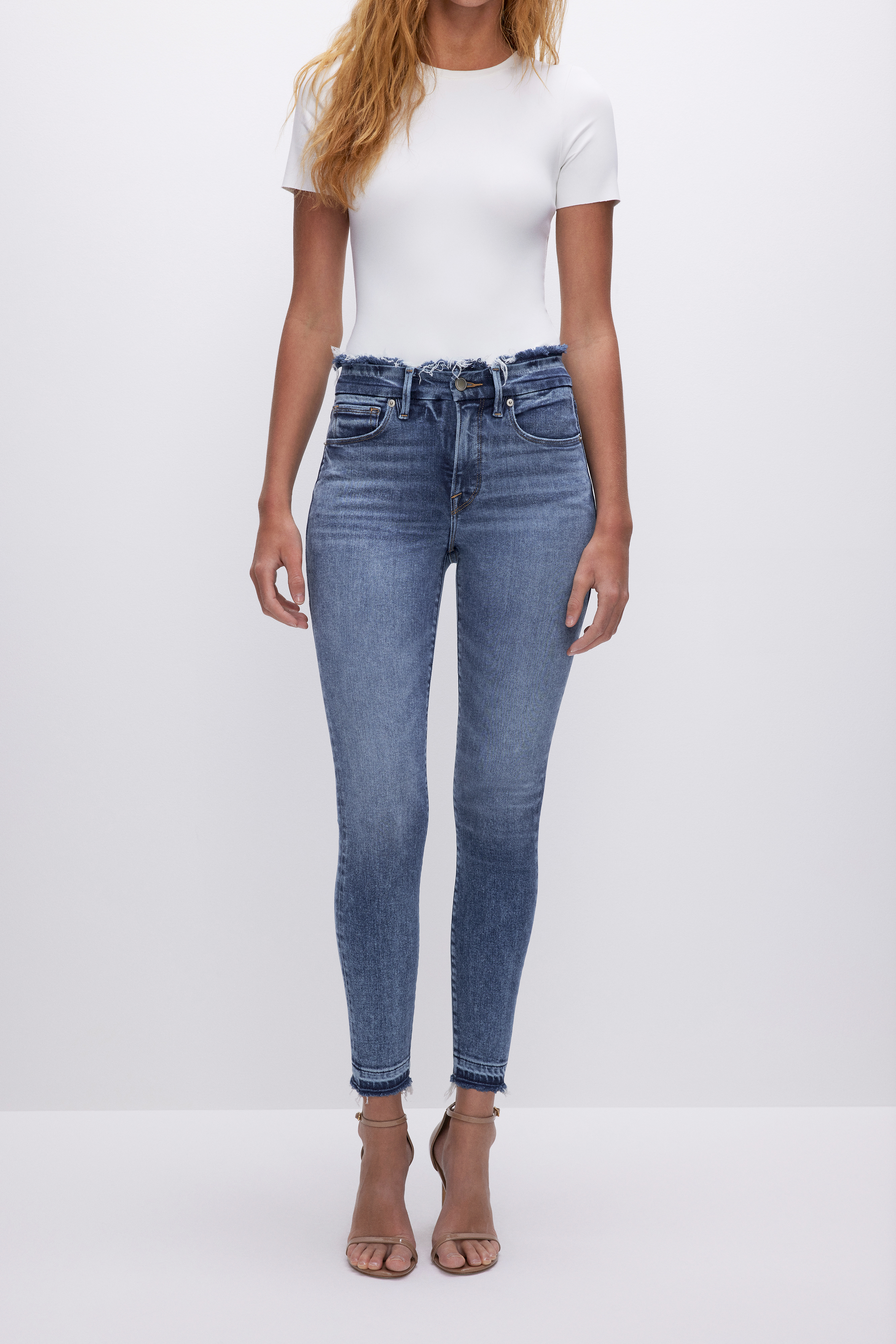 Styled with GOOD LEGS CROPPED SKINNY JEANS | INDIGO452