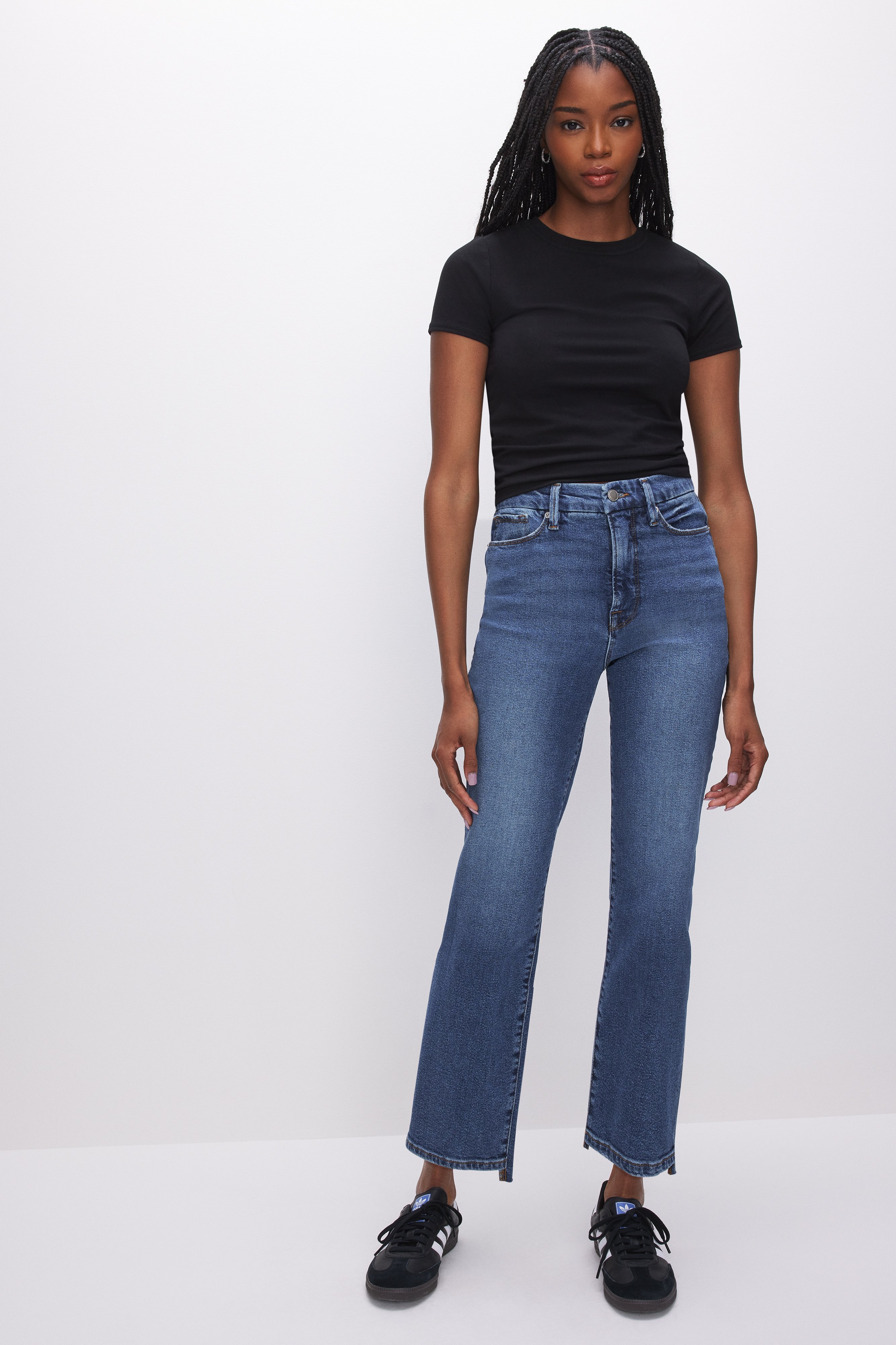 Styled with GOOD BOY STRAIGHT CROPPED JEANS | INDIGO394