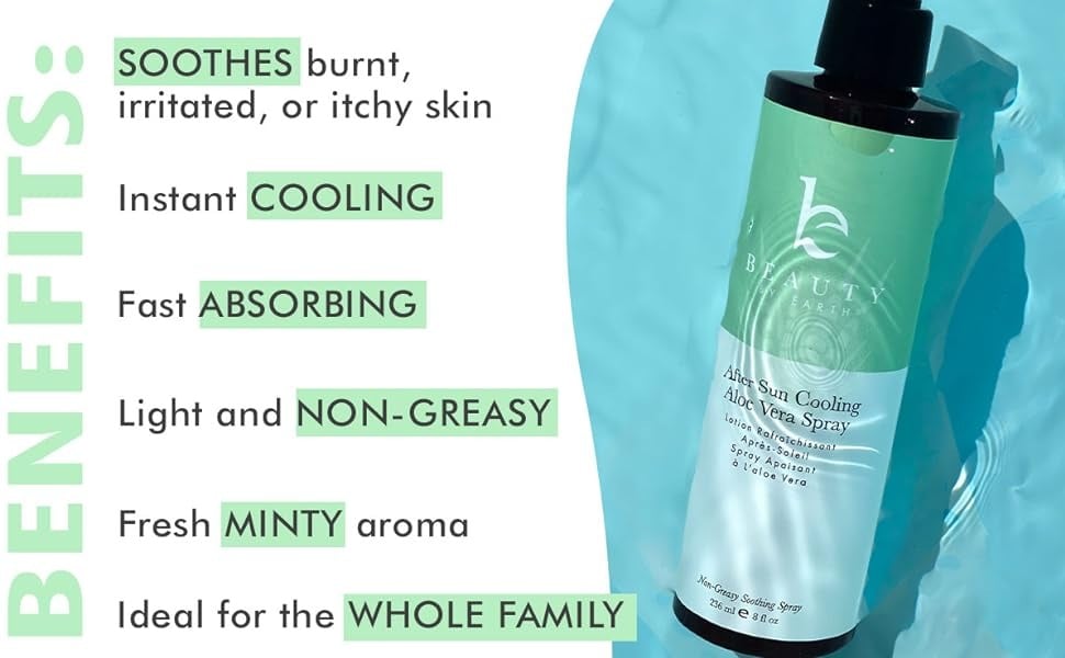 BENEFITS:
SOOTHES burnt, irritated, or itchy skin
Instant COOLING
Fast ABSORBING
Light and NON-GREASY
Fresh MINTY aroma
Ideal for the WHOLE FAMILY