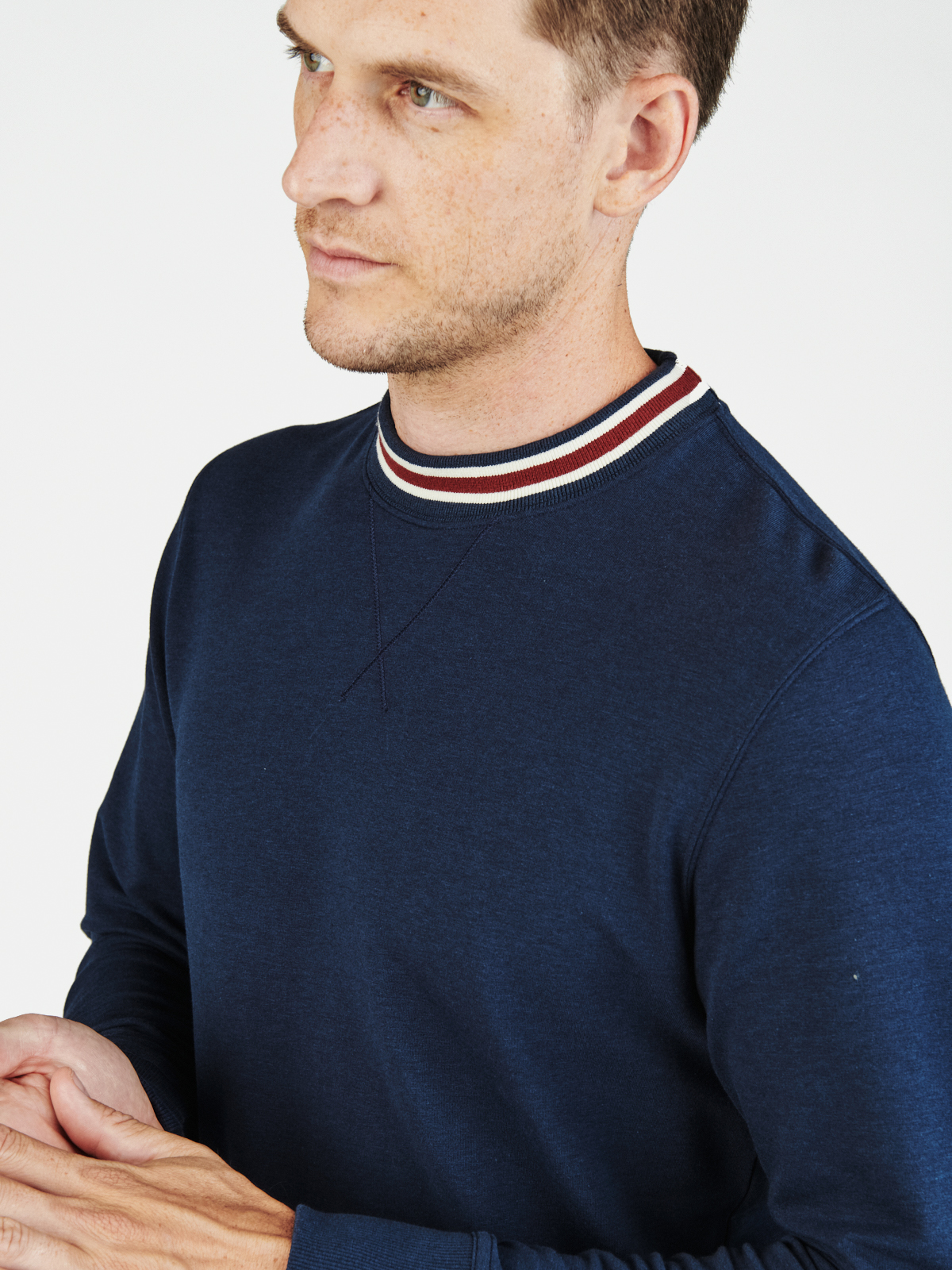 Varsity French Terry Sweatshirt Stripe