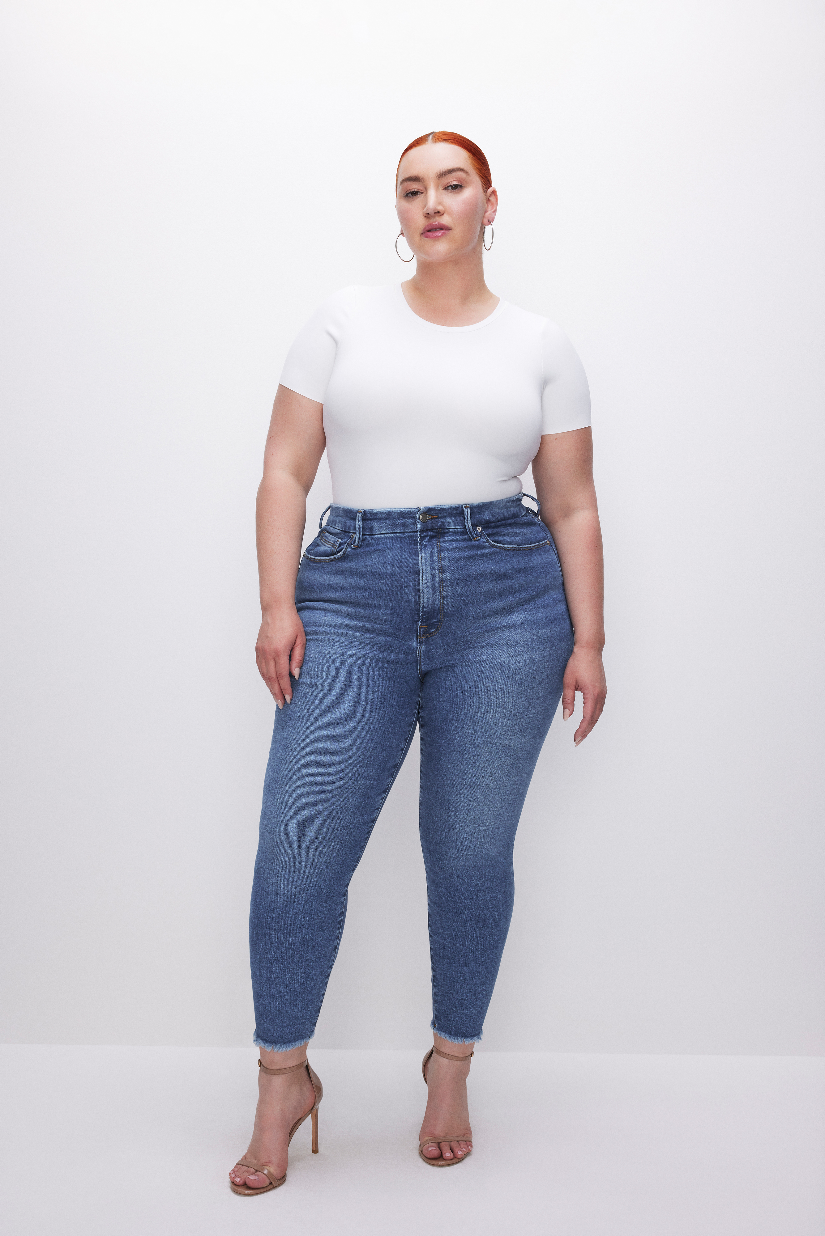 Styled with ALWAYS FITS GOOD WAIST SKINNY CROPPED JEANS | INDIGO457
