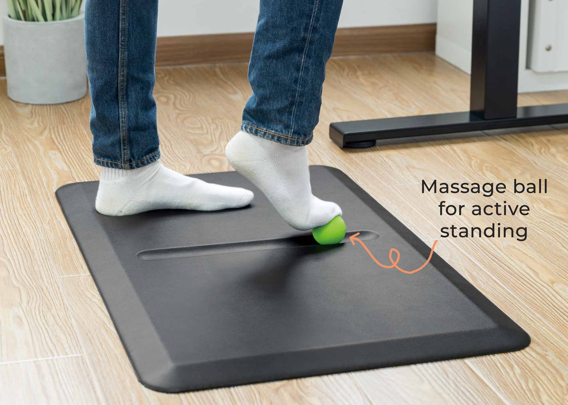 Standing Mat Anti Fatigue with Massage Balls for Standing Desk Office Foot Mat 