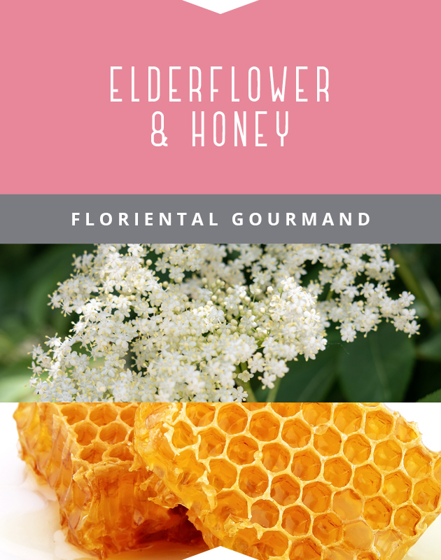Collage for Elderflower & Honey 3-wick 14.75oz Jar Candle
