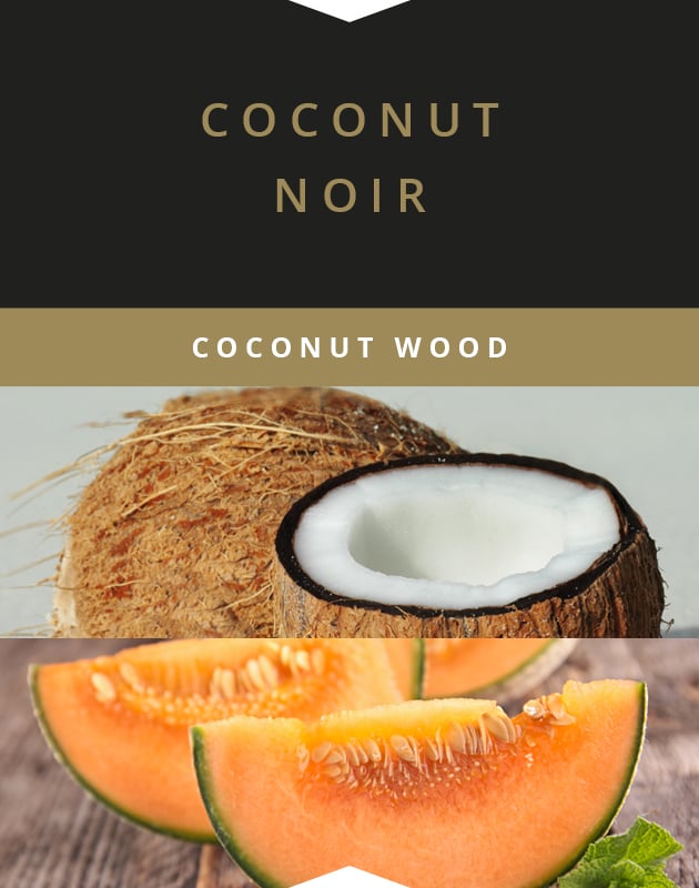 Collage for Coconut Noir Wooden-Wick 14oz Jar Candle