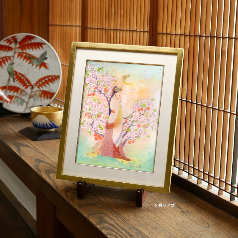 ジクレ_桃華の姫 イワナガヒメ_展示イメージ_2号