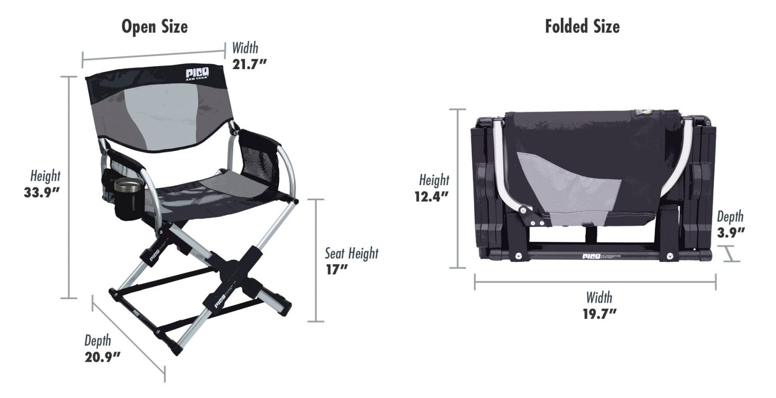 PICO Arm Chair | Compact Folding Chair | GCI Outdoor - gcioutdoor