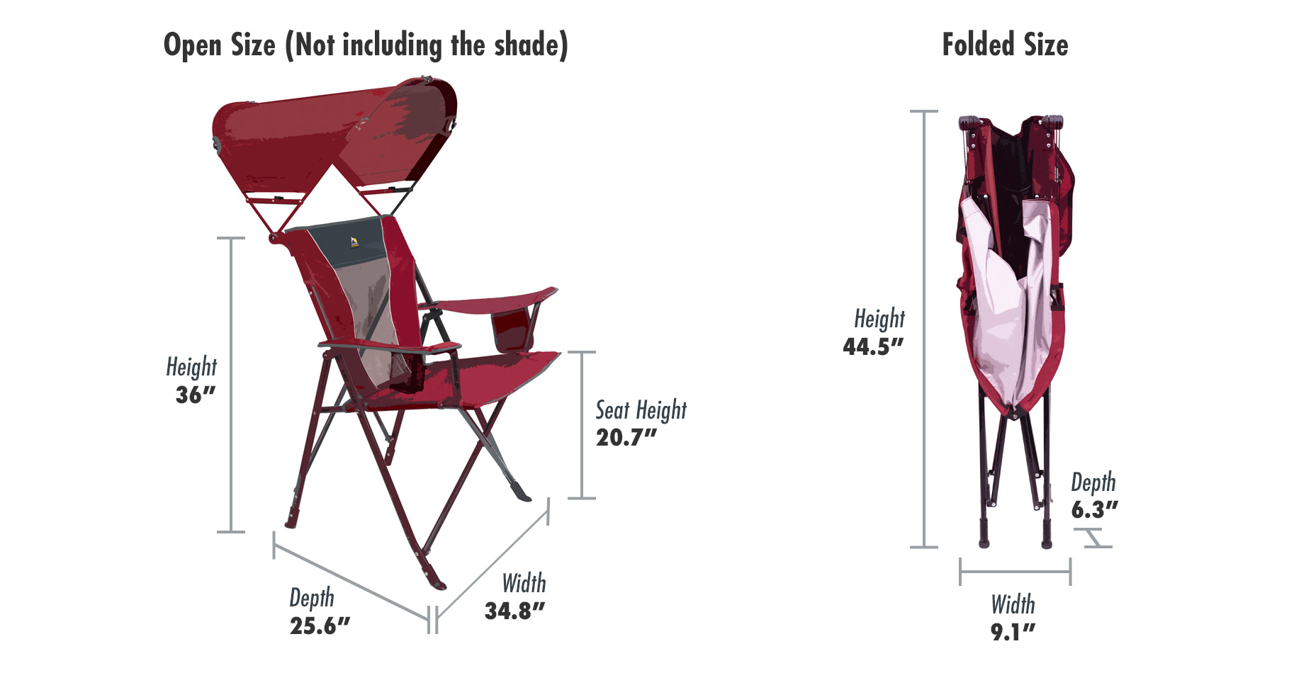 gci outdoor sunshade comfort pro chair