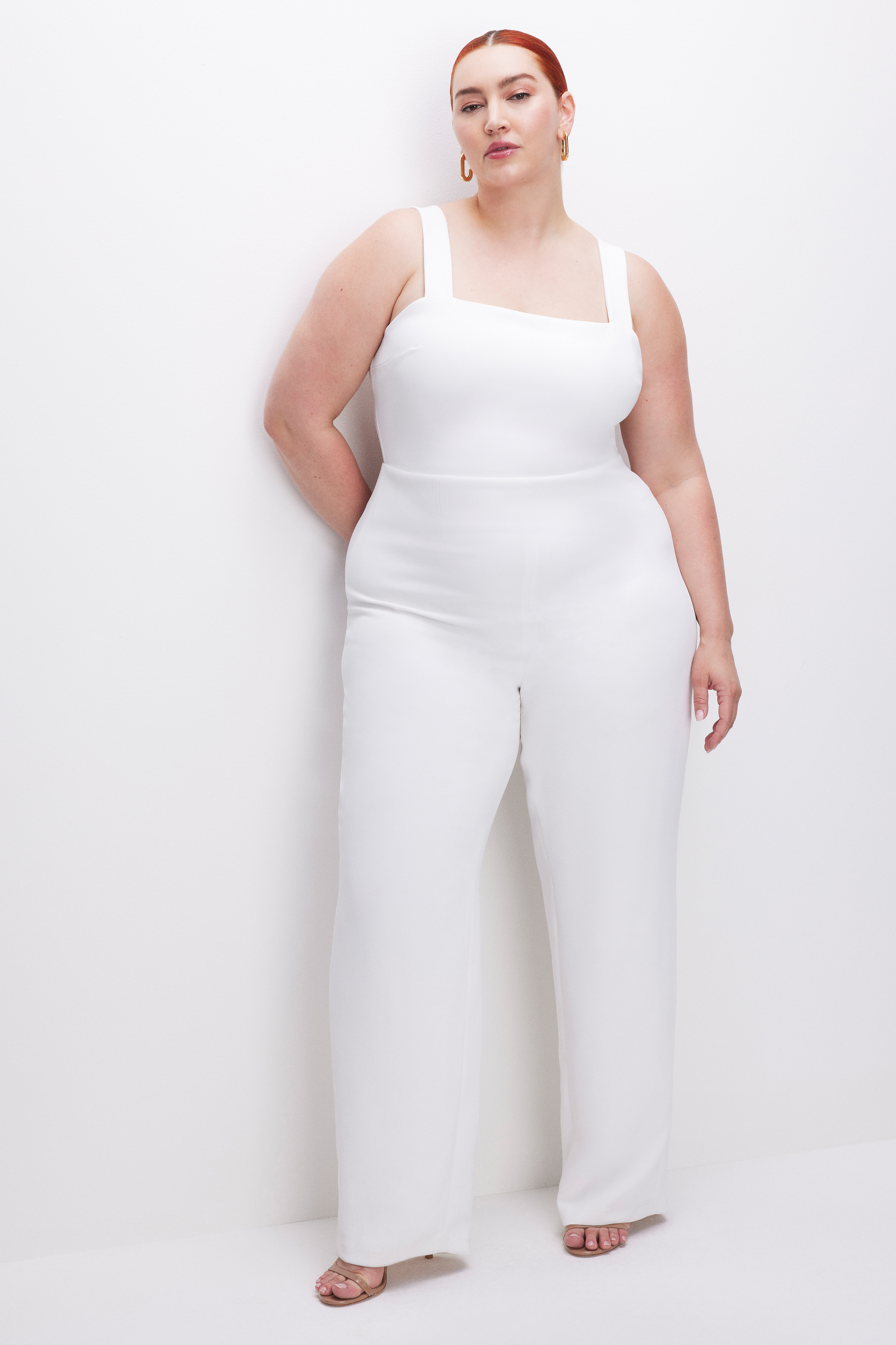 Styled with EXECUTIVE JUMPSUIT | IVORY001