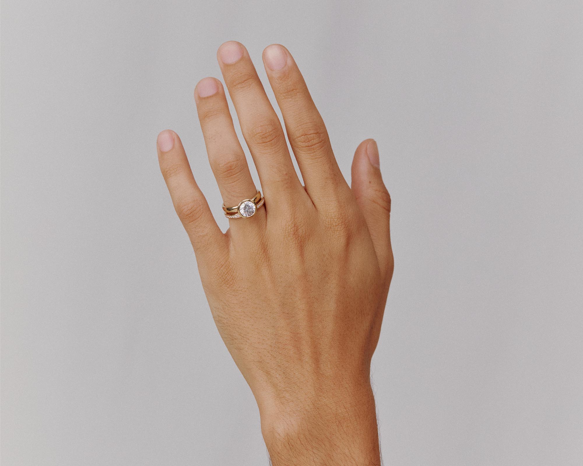 The Domed Bezel Solitaire — Cushion