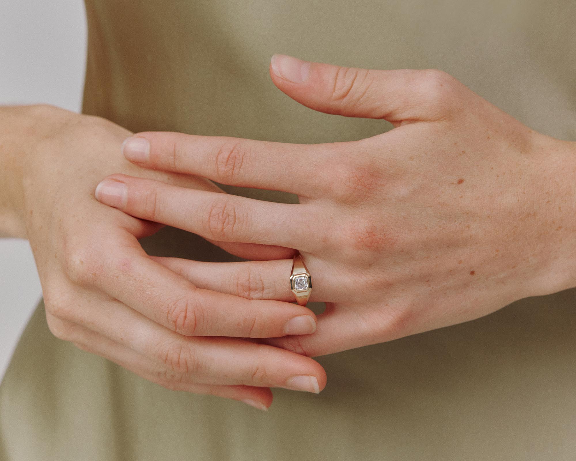 The Marquise Diamond Signet