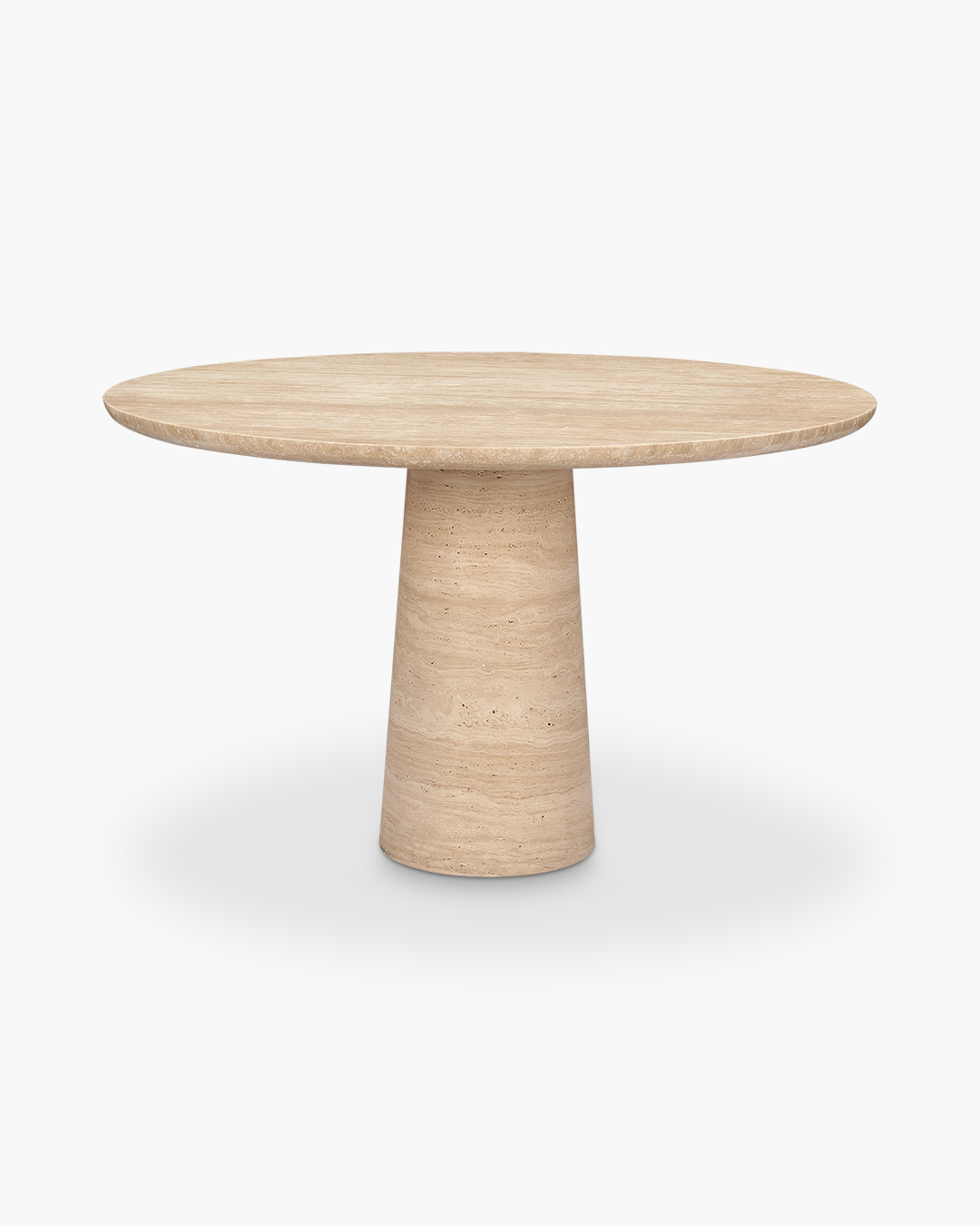 Travertine Kora Round Dining Table