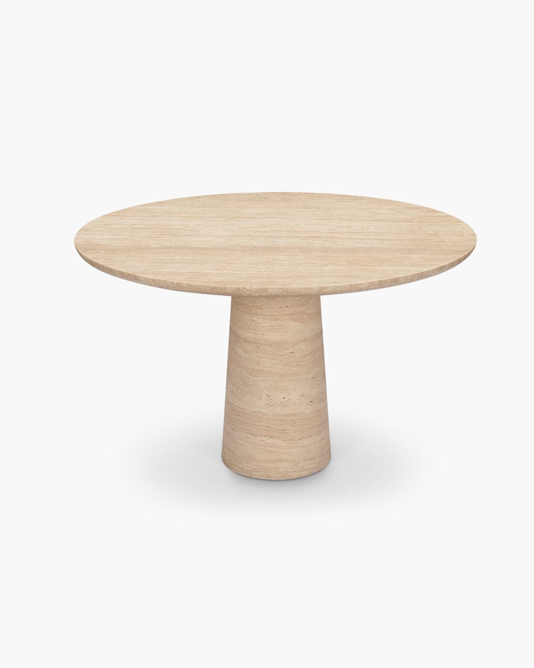 Travertine Kora Round Dining Table
