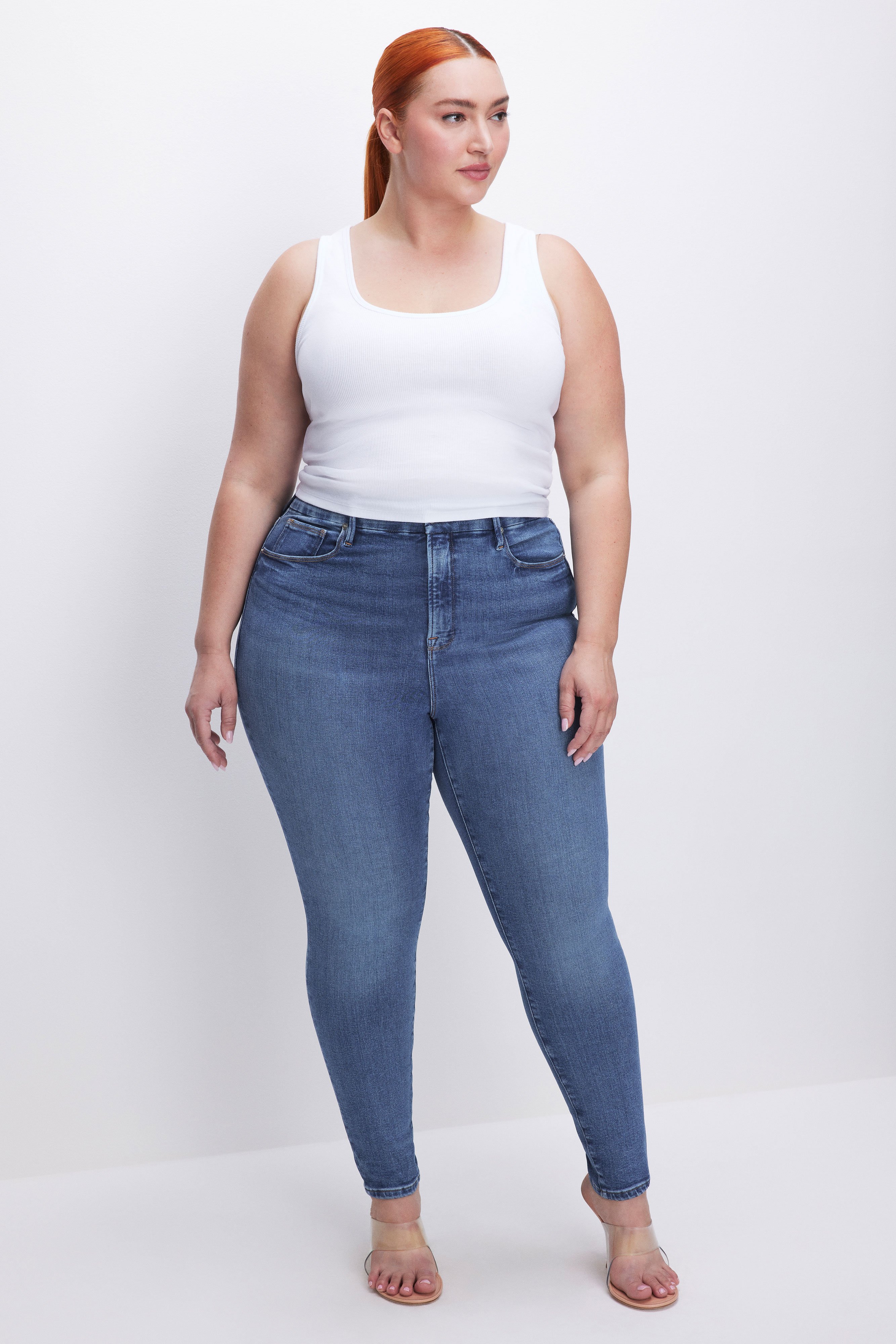 Styled with GOOD LEGS SKINNY LIGHT COMPRESSION JEANS | INDIGO268