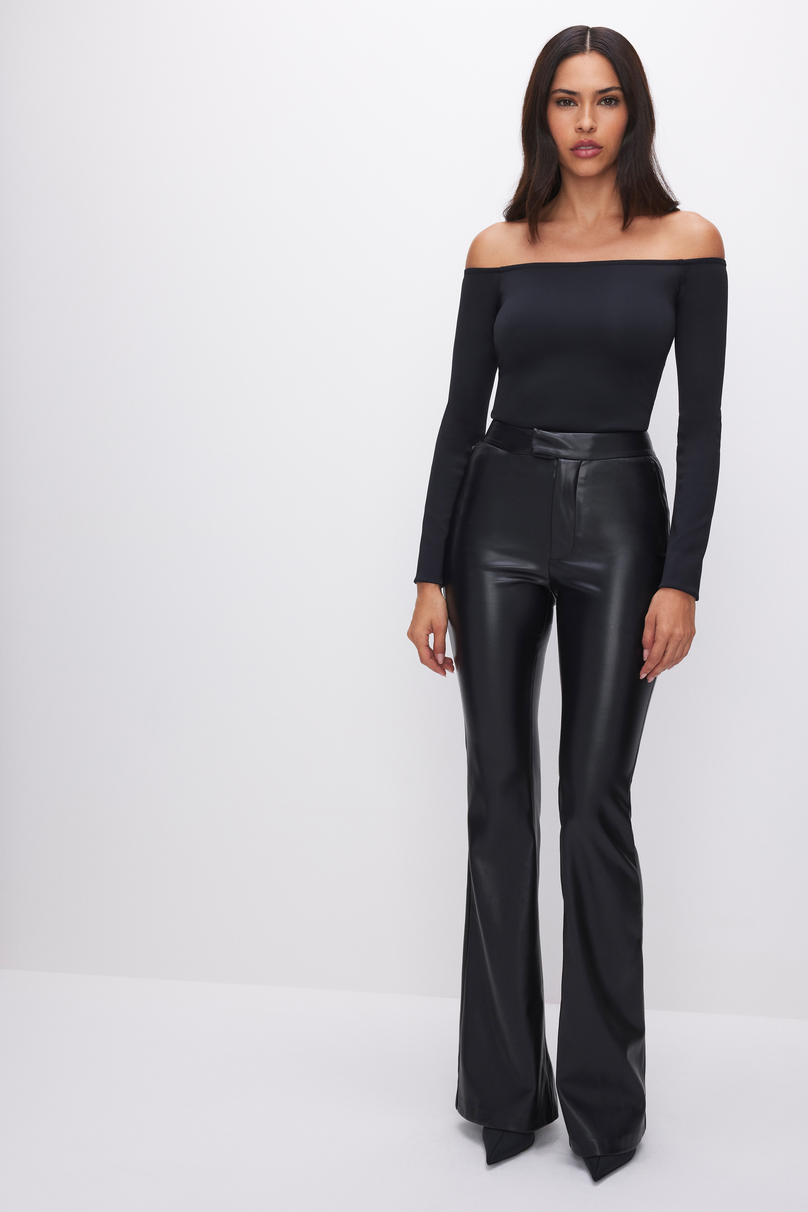 Styled with SCUBA OFF SHOULDER BODYSUIT | BLACK001