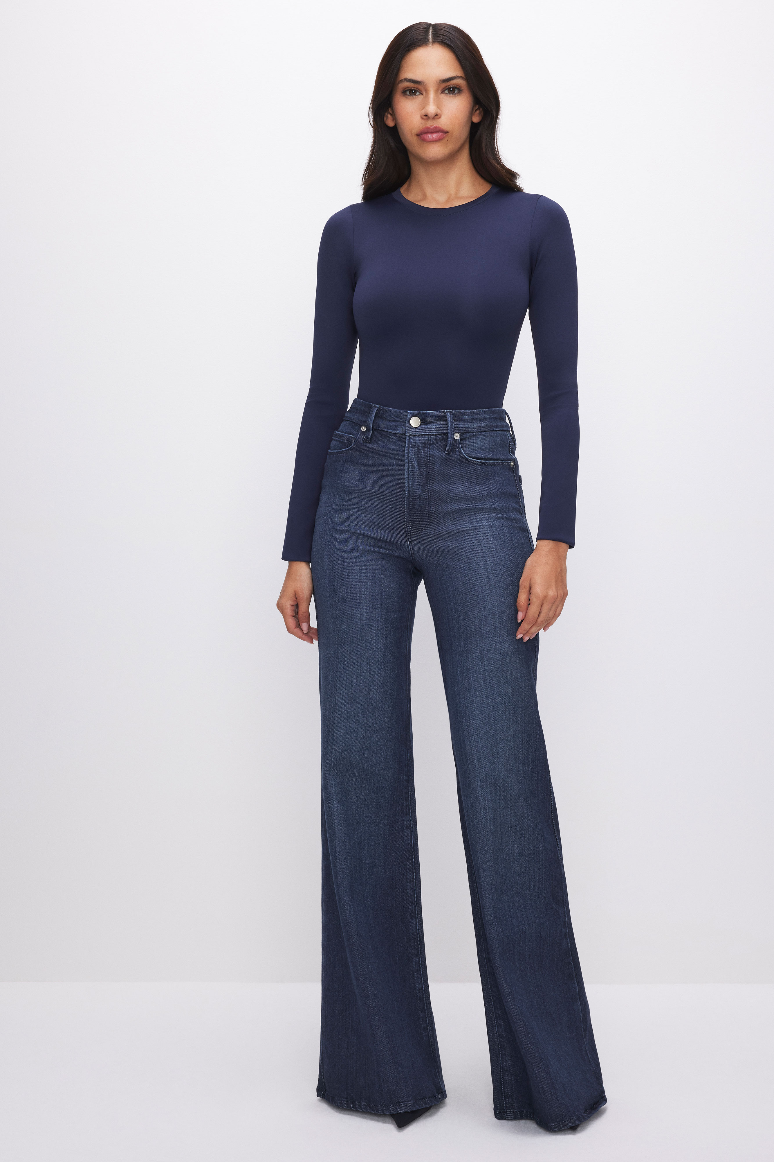 Styled with SCUBA CREWNECK BODYSUIT | INK BLUE