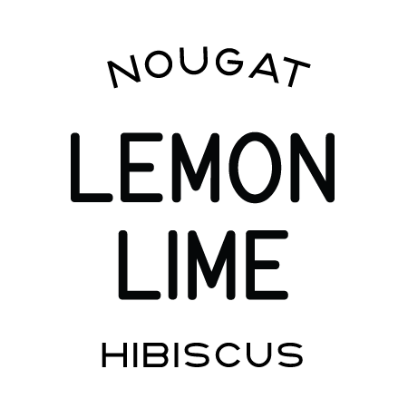 Nougat, Lemon Lime, Hibiscus