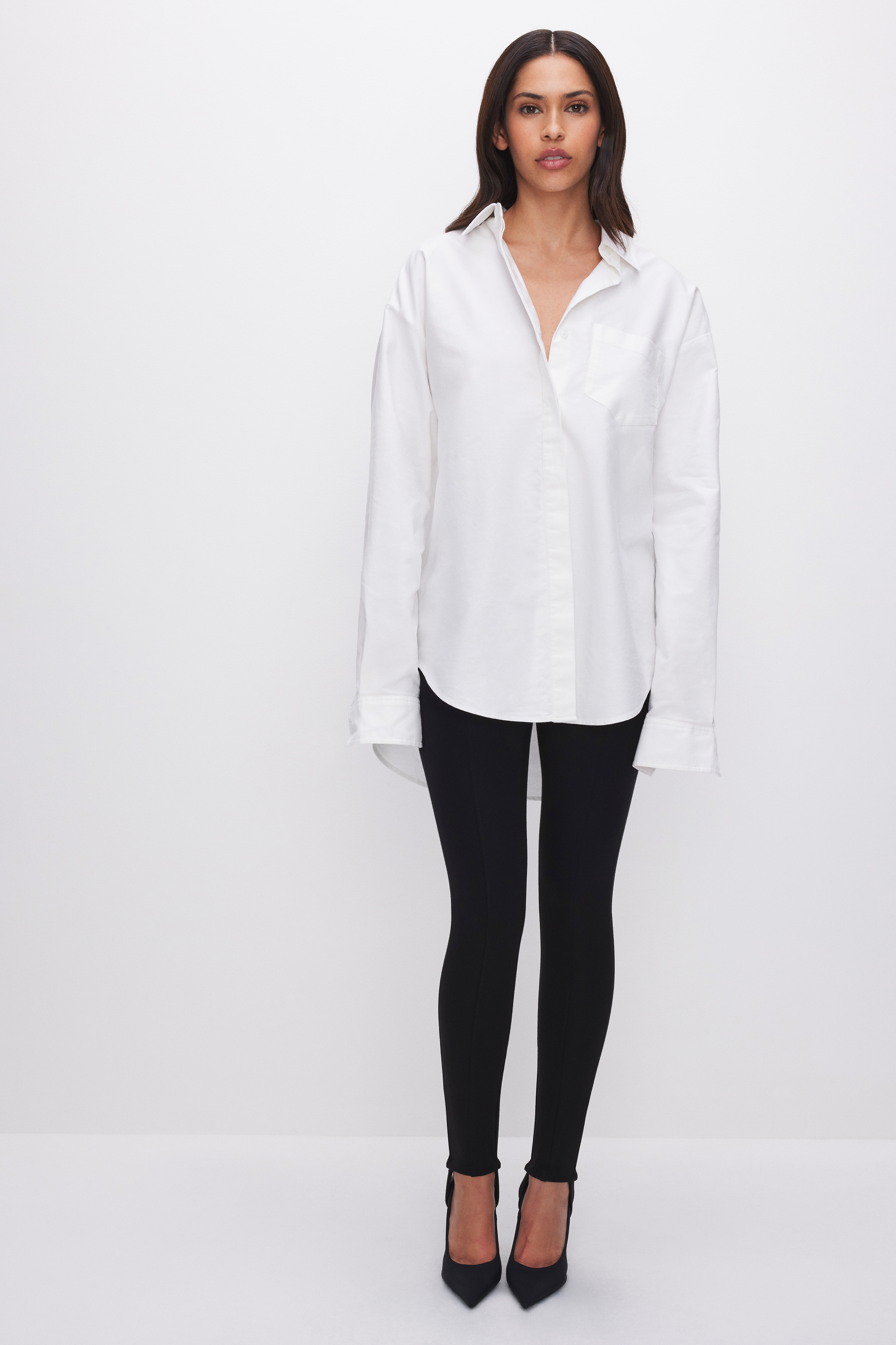Styled with COTTON SHIRT | WHITE001