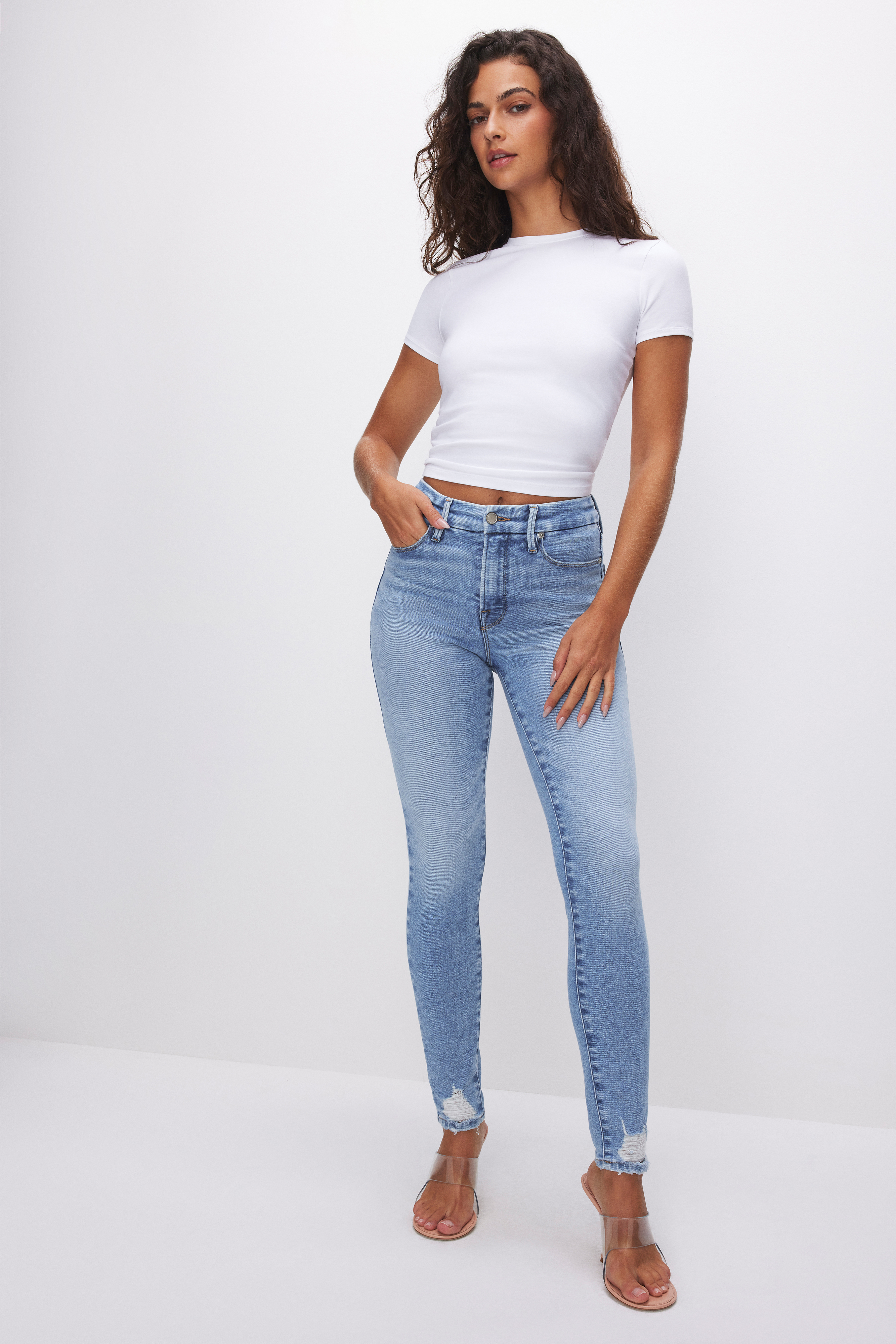 Styled with SOFT-TECH GOOD LEGS SKINNY JEANS | INDIGO506