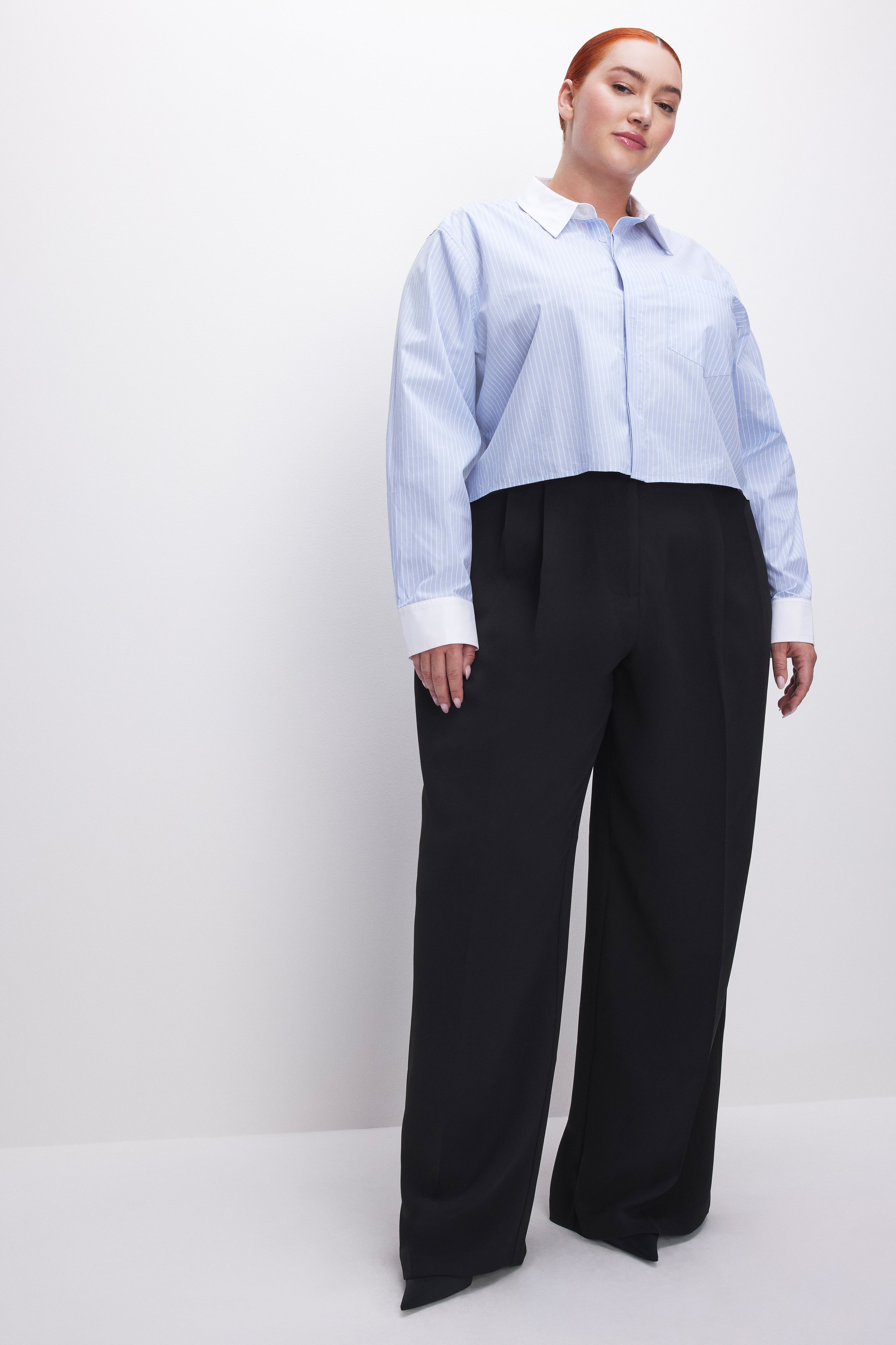 Styled with WIDE LEG TROUSERS | BLACK001