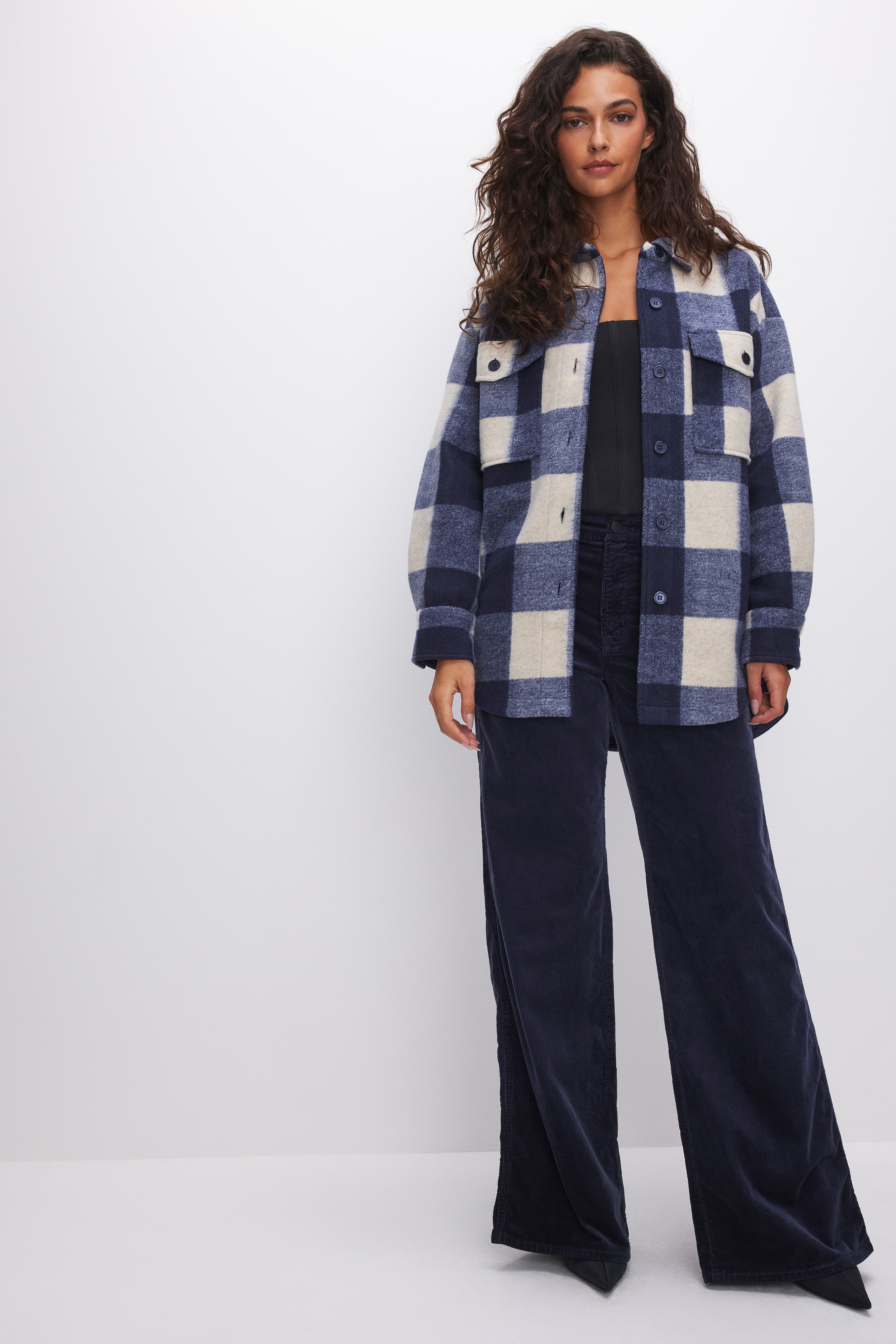 Styled with FELTED SHACKET | INK BLUE PLAID