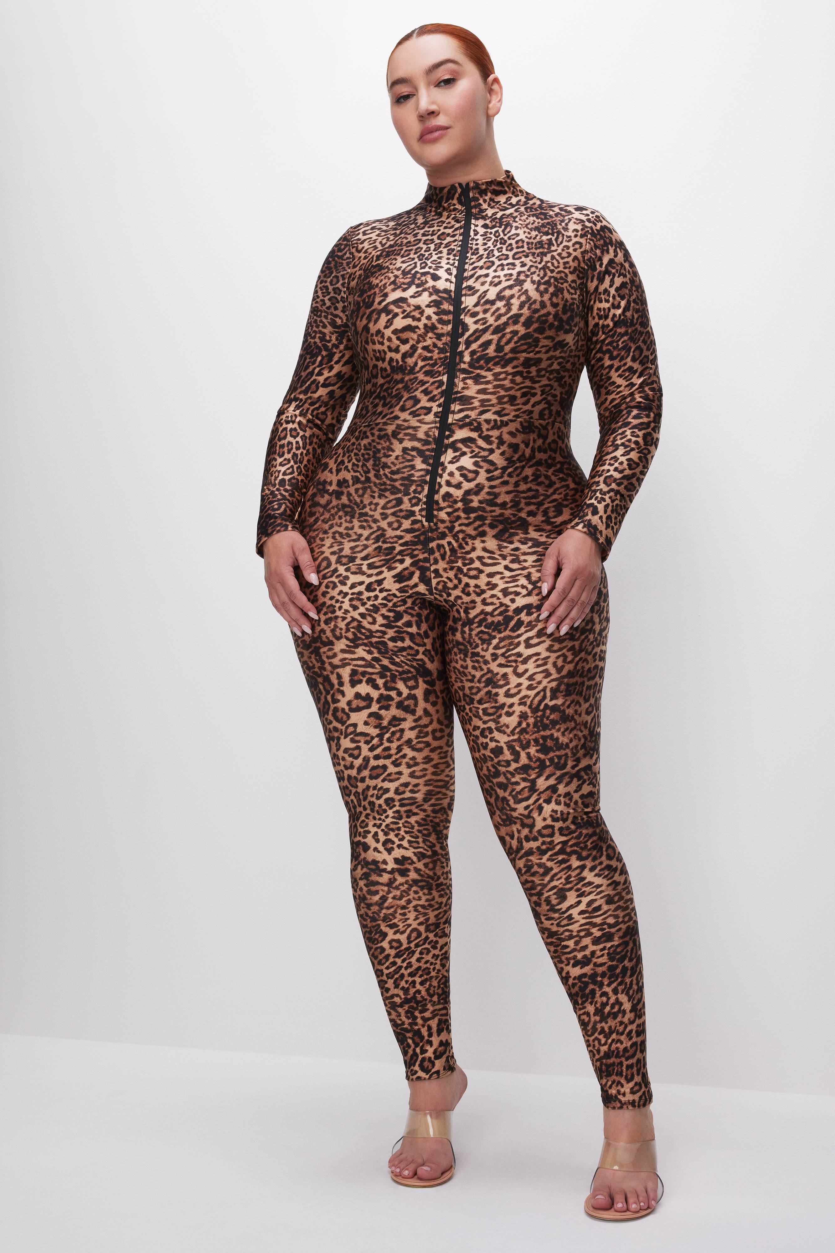 Styled with COMPRESSION SHINE CATSUIT | WILD LEOPARD003