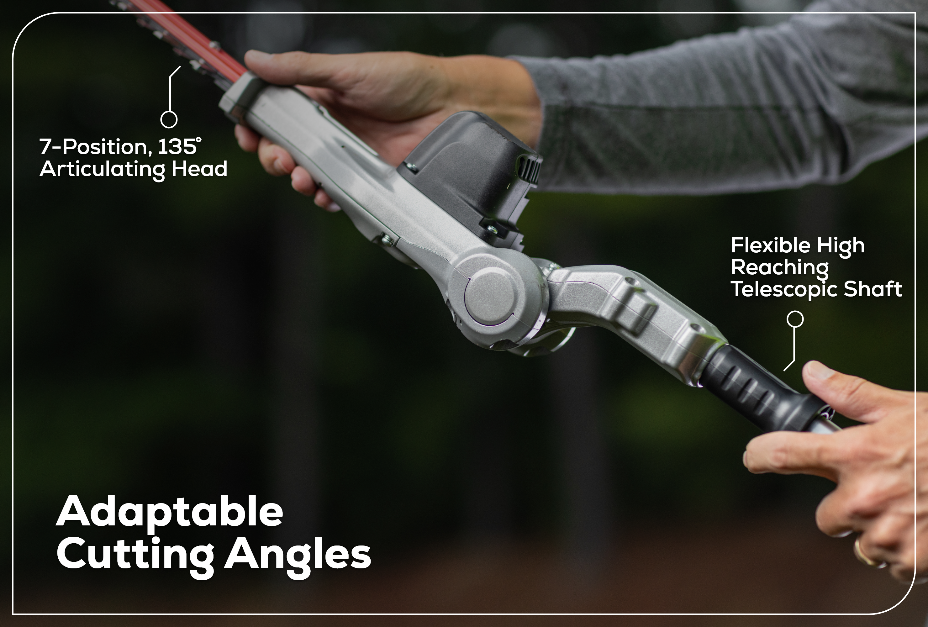 82V Telescoping Hedge Trimmer with (1) 2.5 Ah Battery and Dual