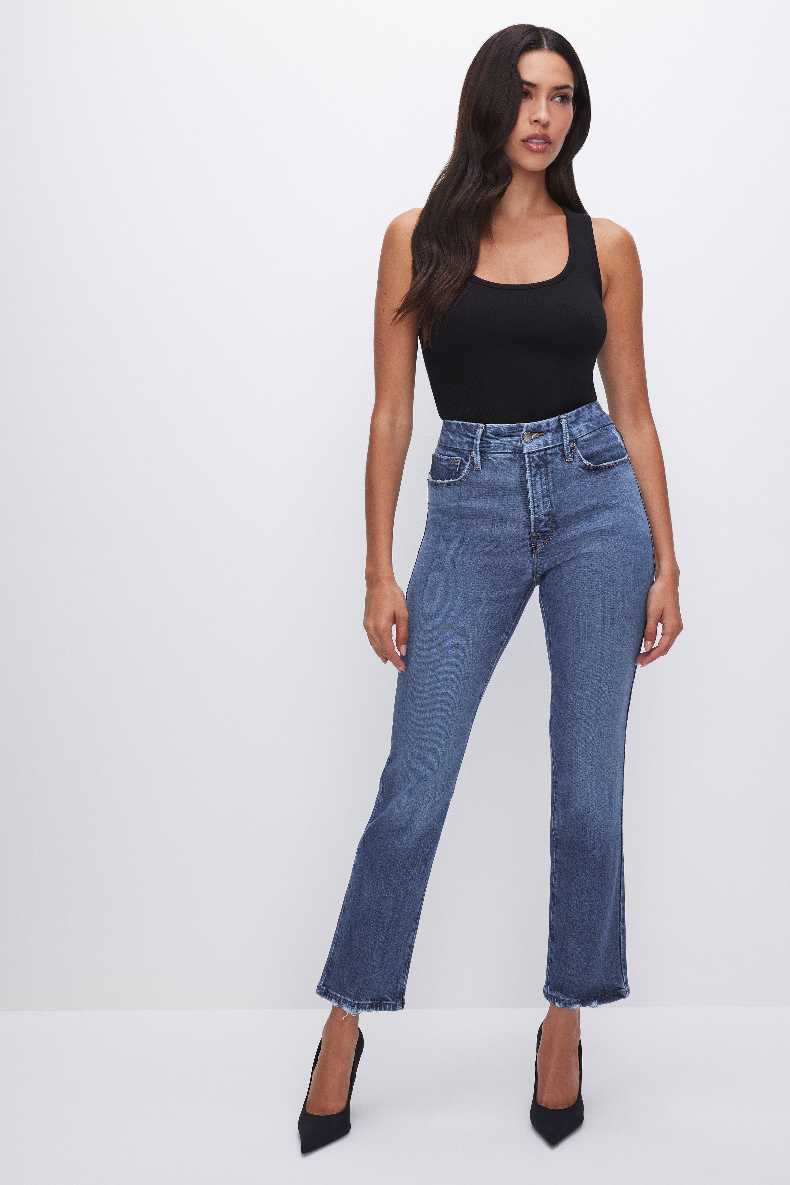 Styled with SOFT-TECH GOOD LEGS STRAIGHT JEANS | INDIGO513