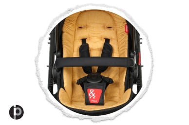 patented tidy 5-point harness system