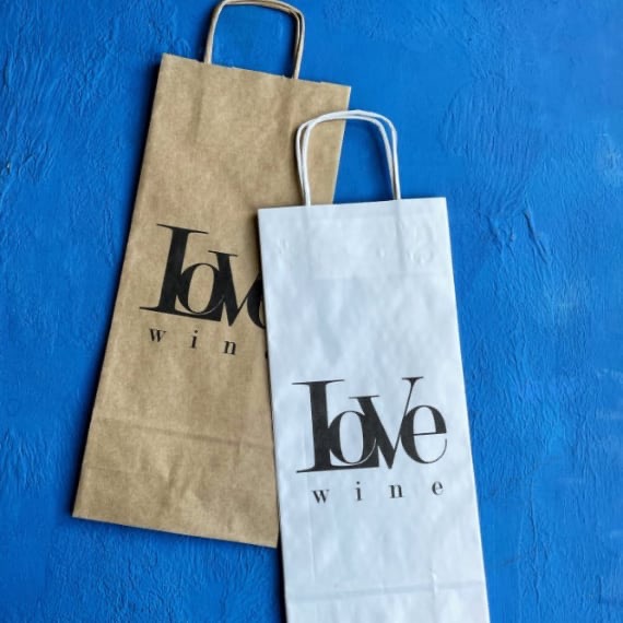 Printed Bags for Retail - Love Wine