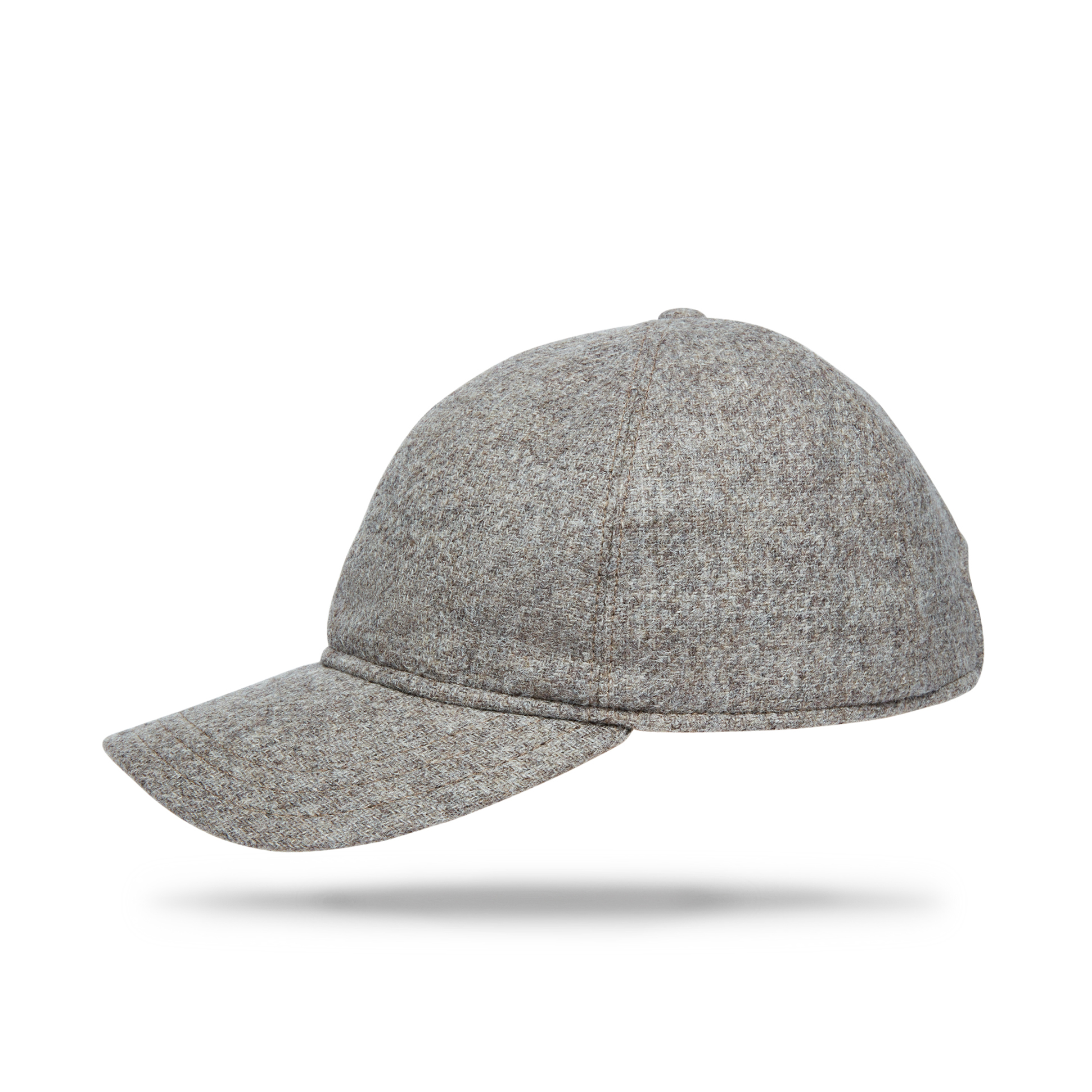 Wool Baseball Cap  Grey
