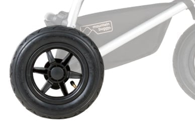 Neumáticos de 10" llenos de aire, para un verdadero rendimiento en todas las terrain, 3 ruedas