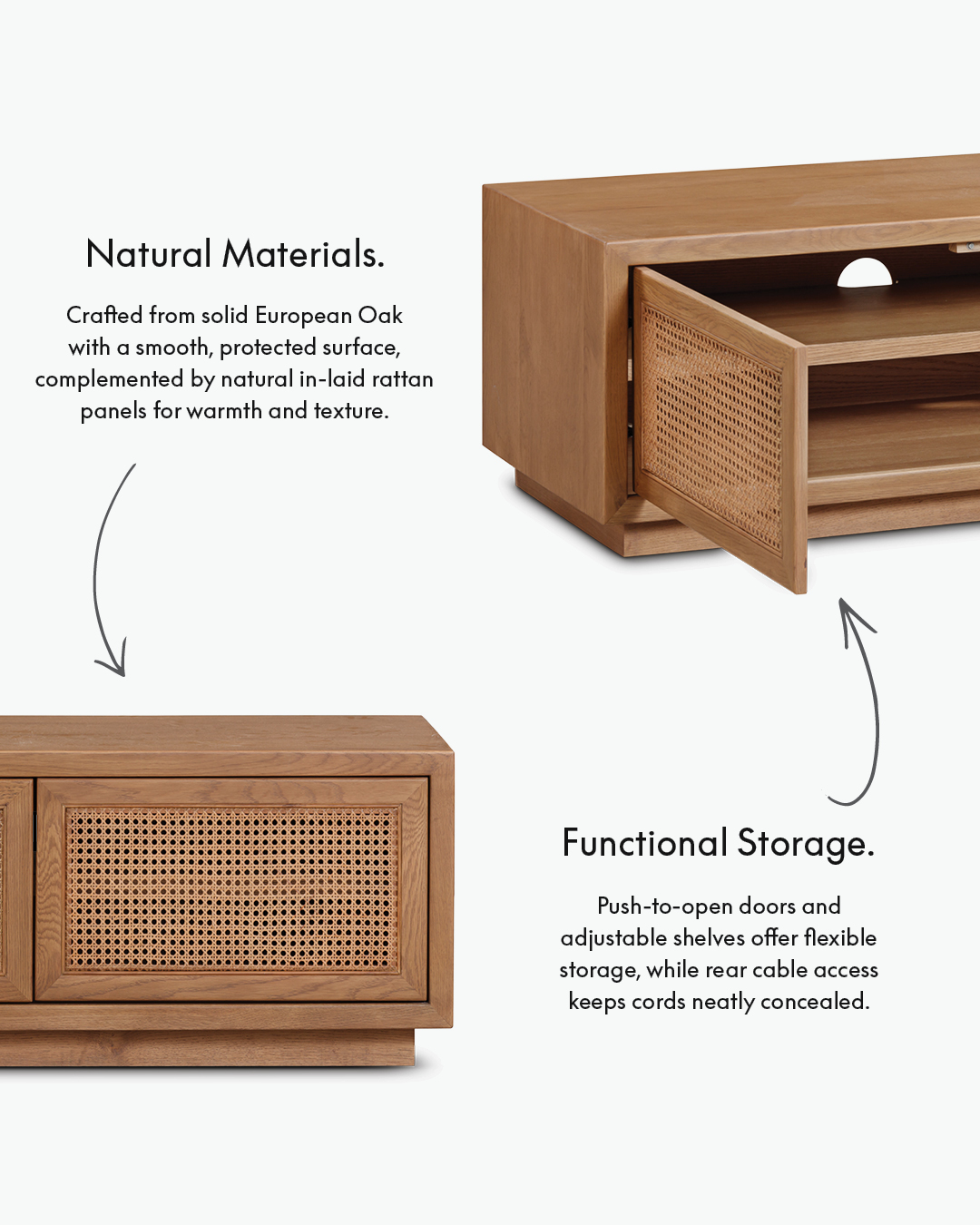 Bosca 4 Door Entertainment Unit