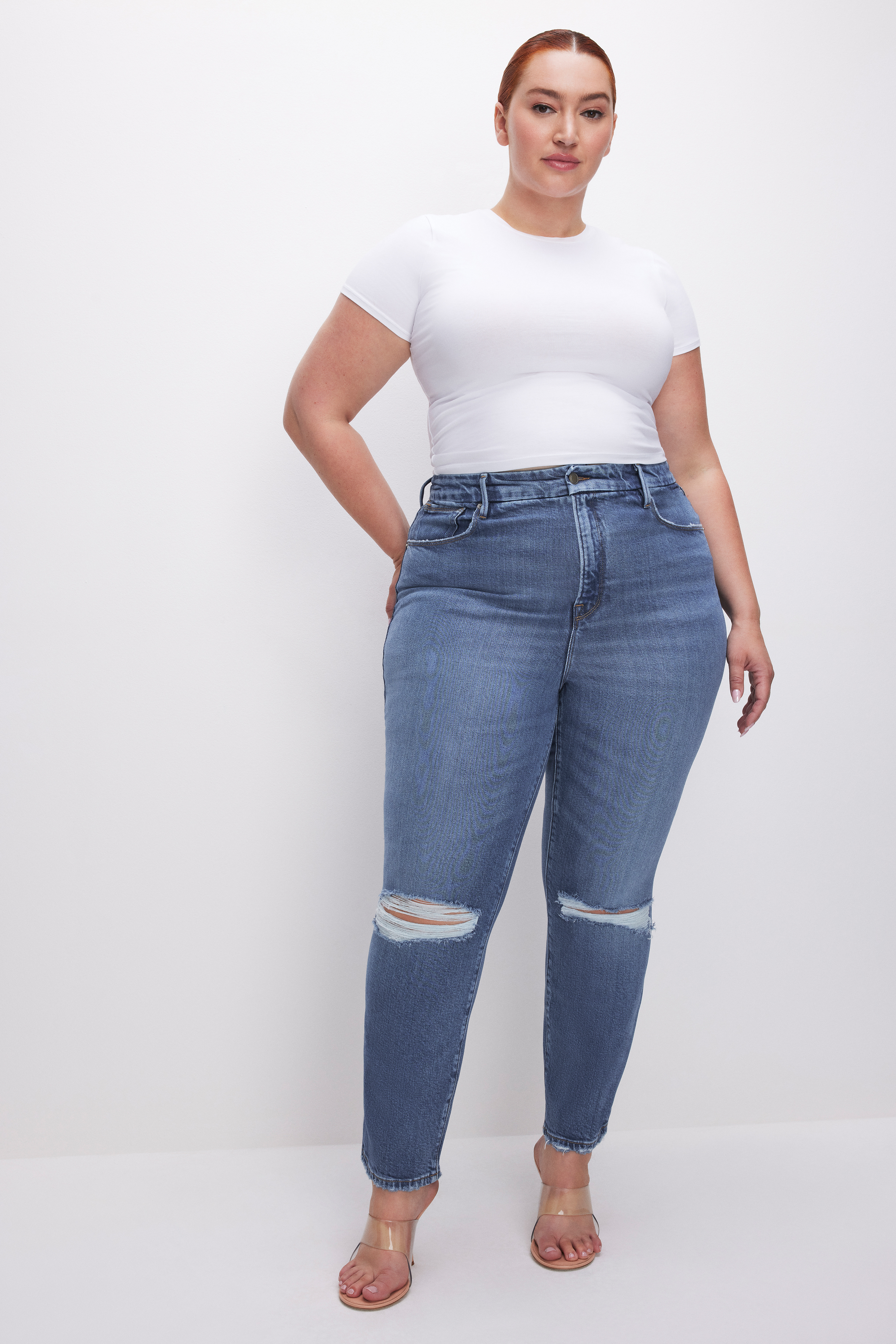 Styled with SOFT-TECH GOOD CLASSIC STRAIGHT JEANS | INDIGO530