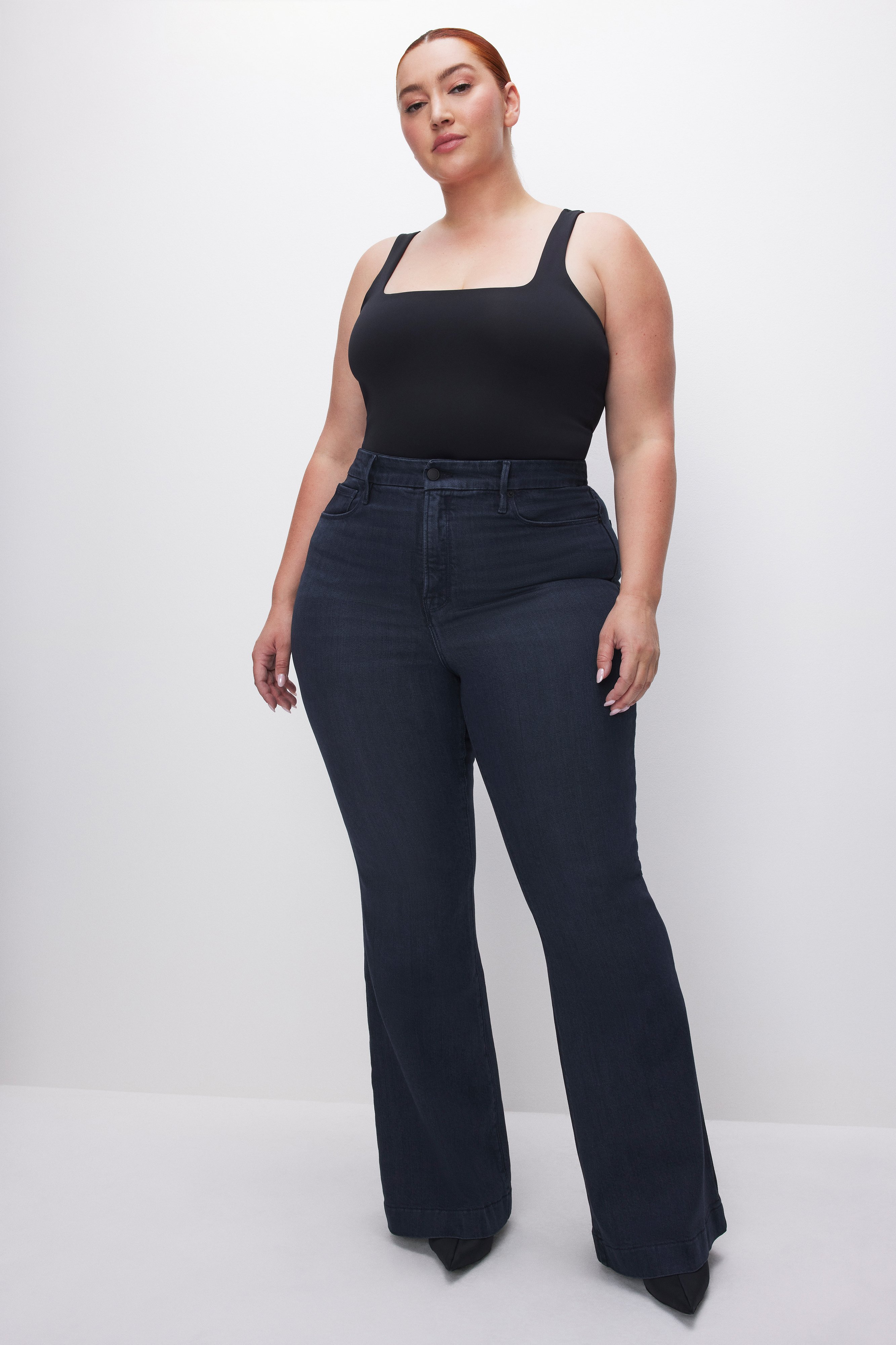 Styled with SOFT-TECH GOOD LEGS FLARE JEANS | INDIGO516