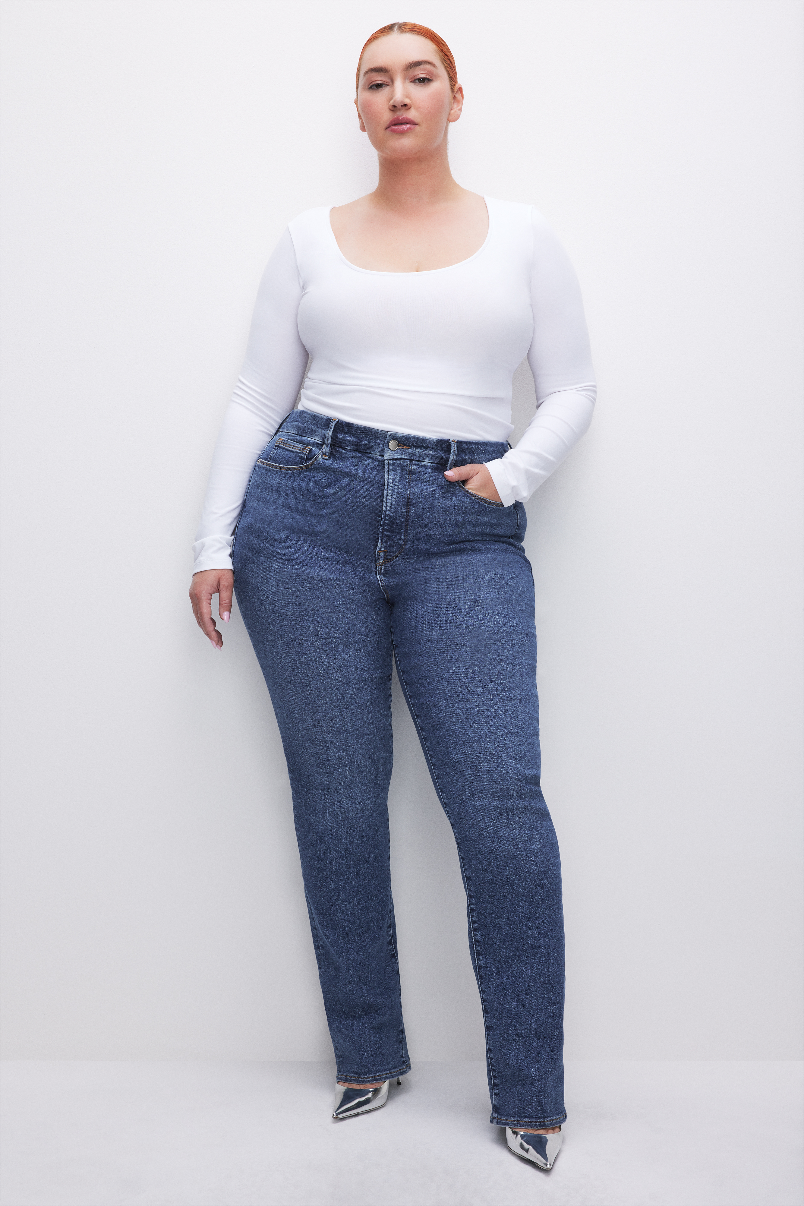 Styled with GOOD CLASSIC SLIM STRAIGHT JEANS | INDIGO582
