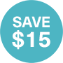 Save $15