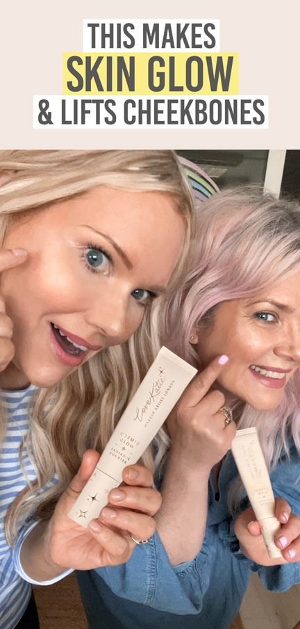 Love Katie Cosmic Glow Radiance Booster - Beauty and the Boutique - This makes skin glow & lifts cheekbones