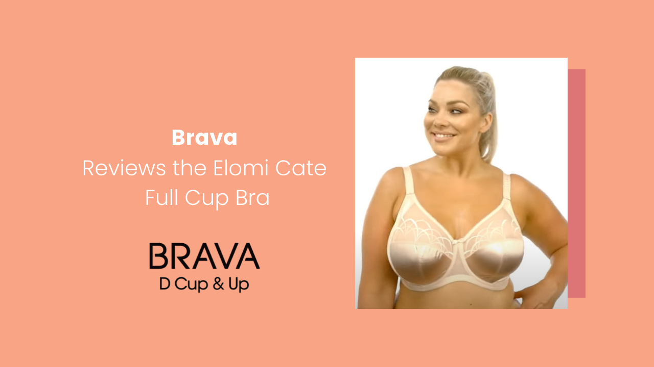 ELOMI CATE EL4030 Underwired Full Cup Banded Nude Bra 38 - 42 Back DD - K  Cup