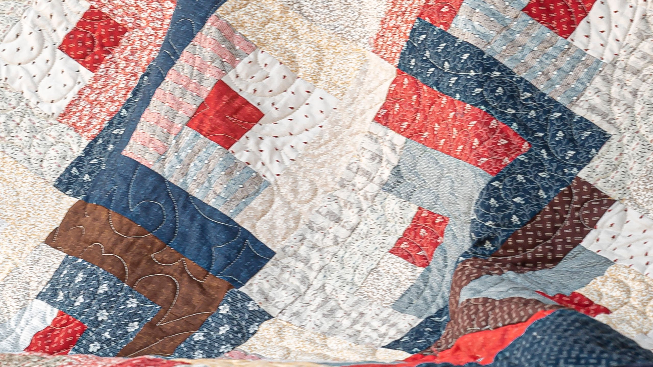 Simple Log Cabin Quilt Tutorial