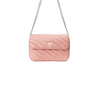 SAC MINI JOSH - CUIR PÊCHE PASTEL MATELASSÉ