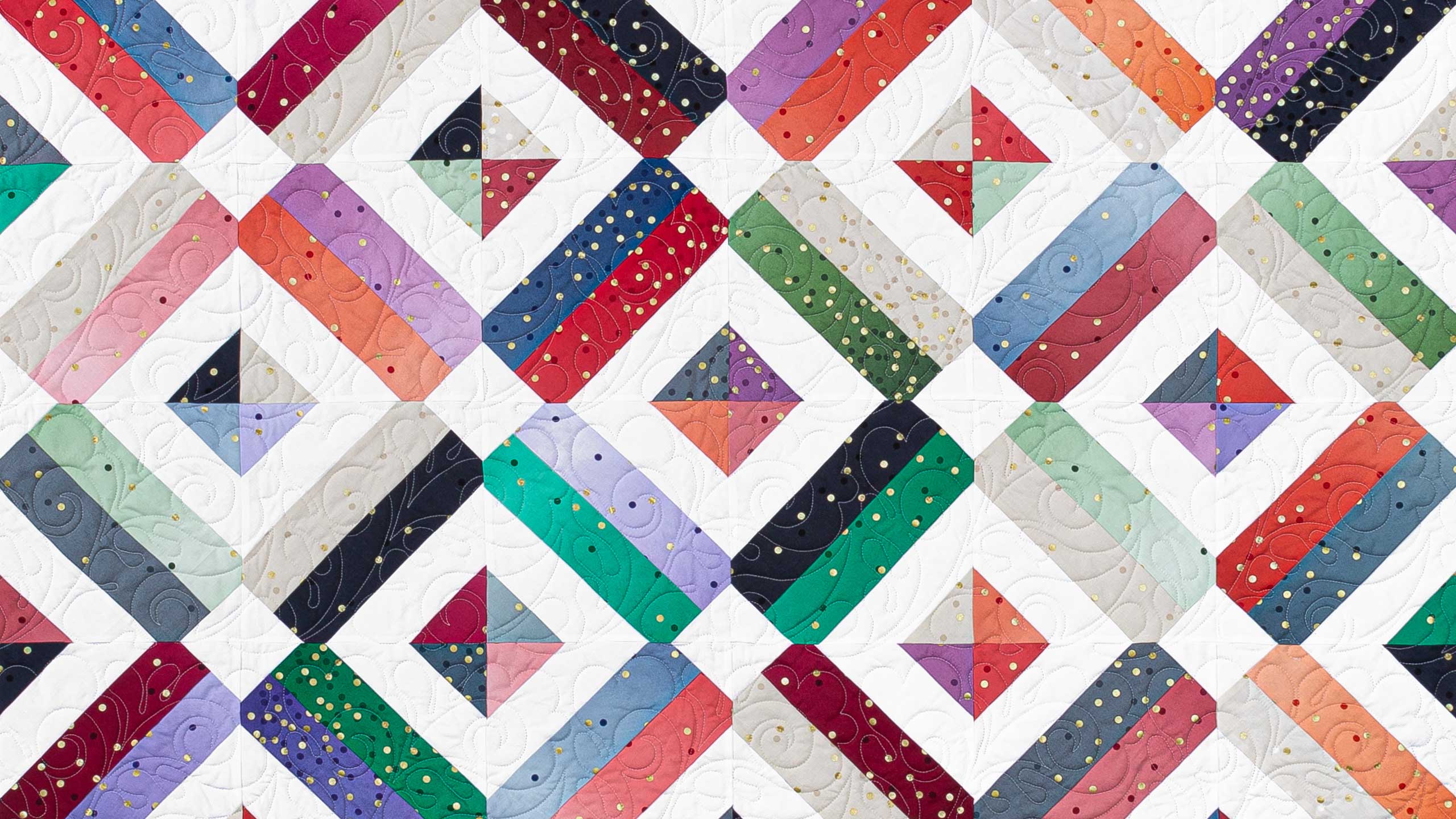 Brick Yard Quilt Pattern Using Strips-From: Missouri Star Quilt Co